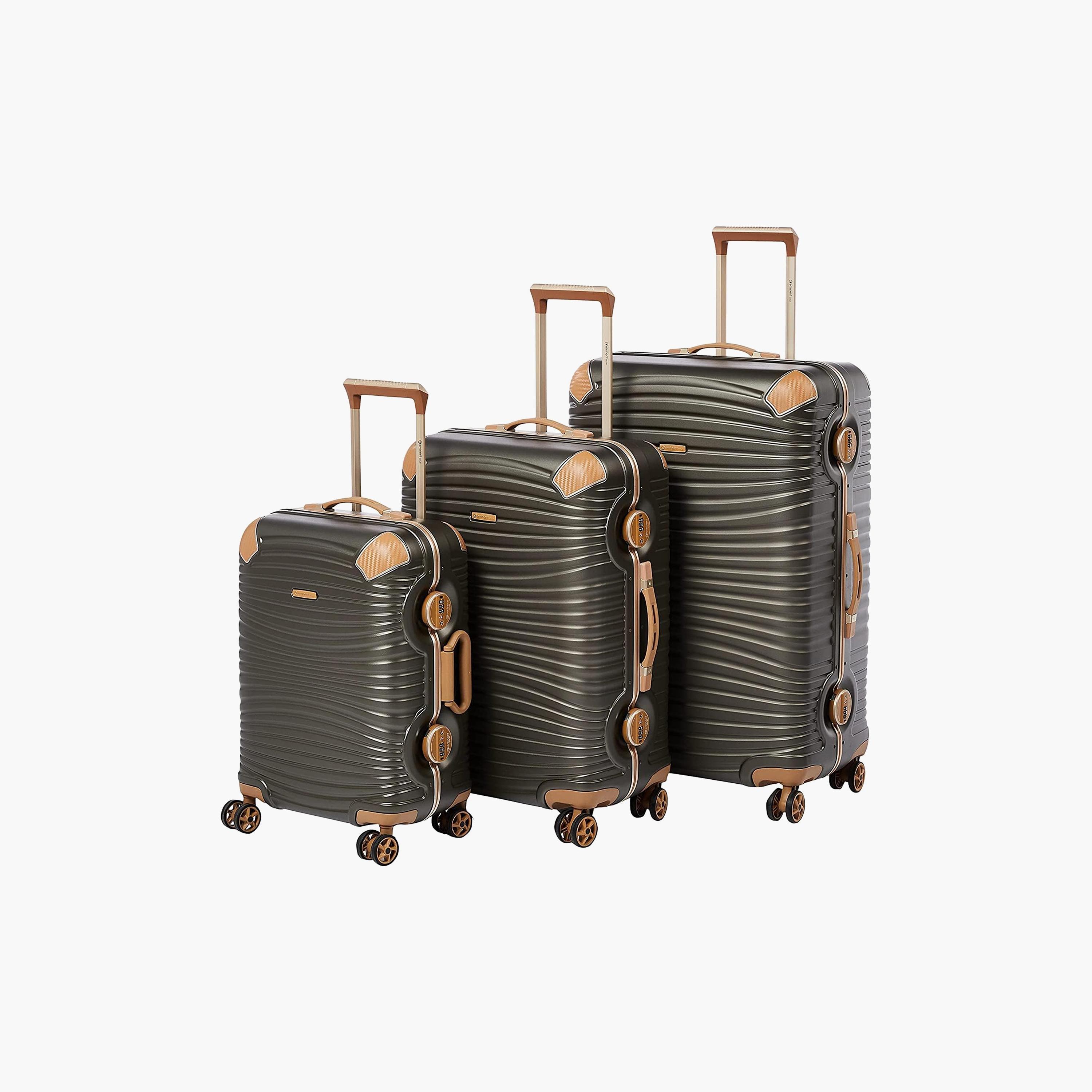 Eminent Set of 3 Hard Case Luggage Trolley Bag with Double TSA Lock | E9R1-travel-luggagesandbags-luggage-image-1