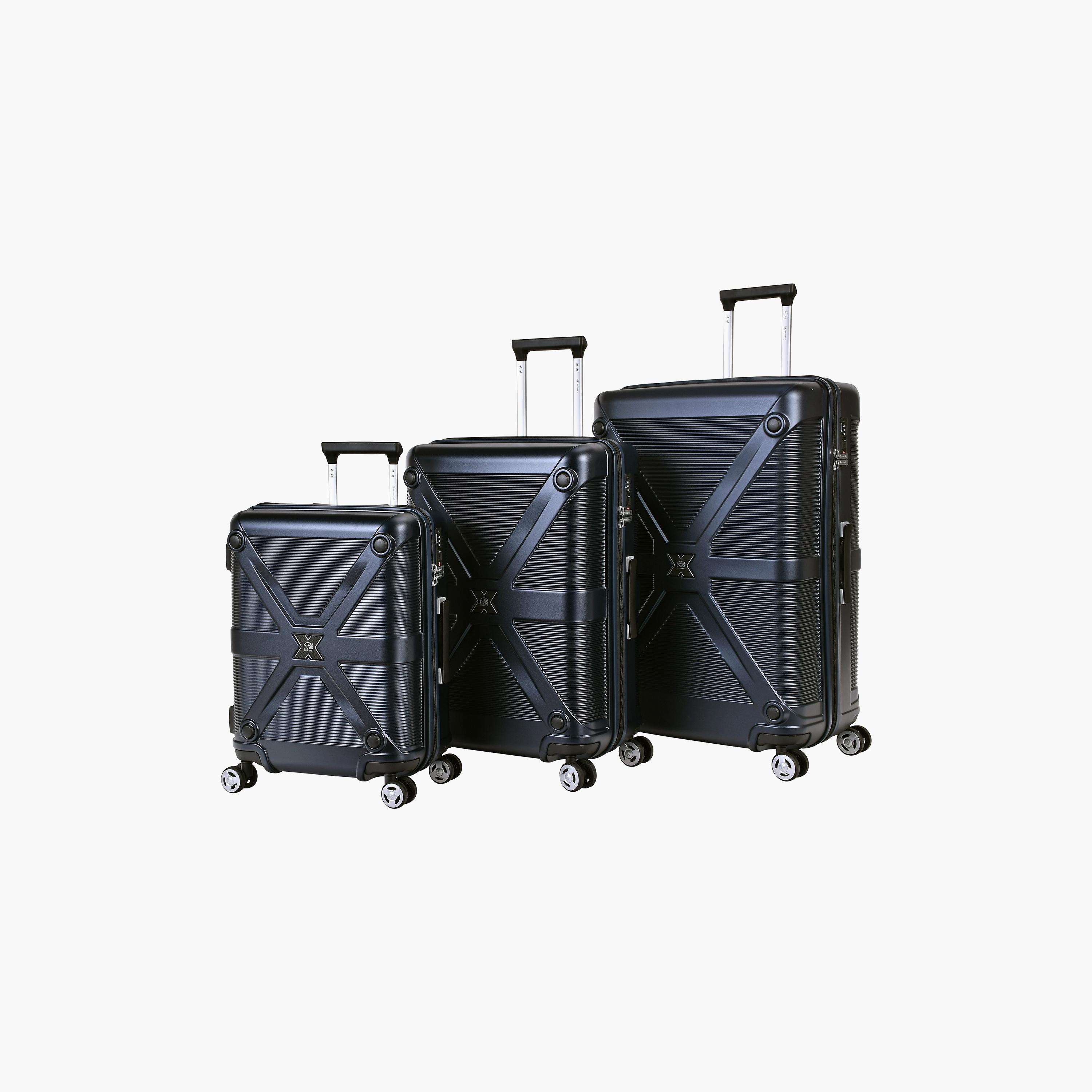 Eminent Set of 3 Hard Case Luggage Trolley Bag with Double 4 Spinner Wheels | KJ97-travel-luggagesandbags-luggage-image-1