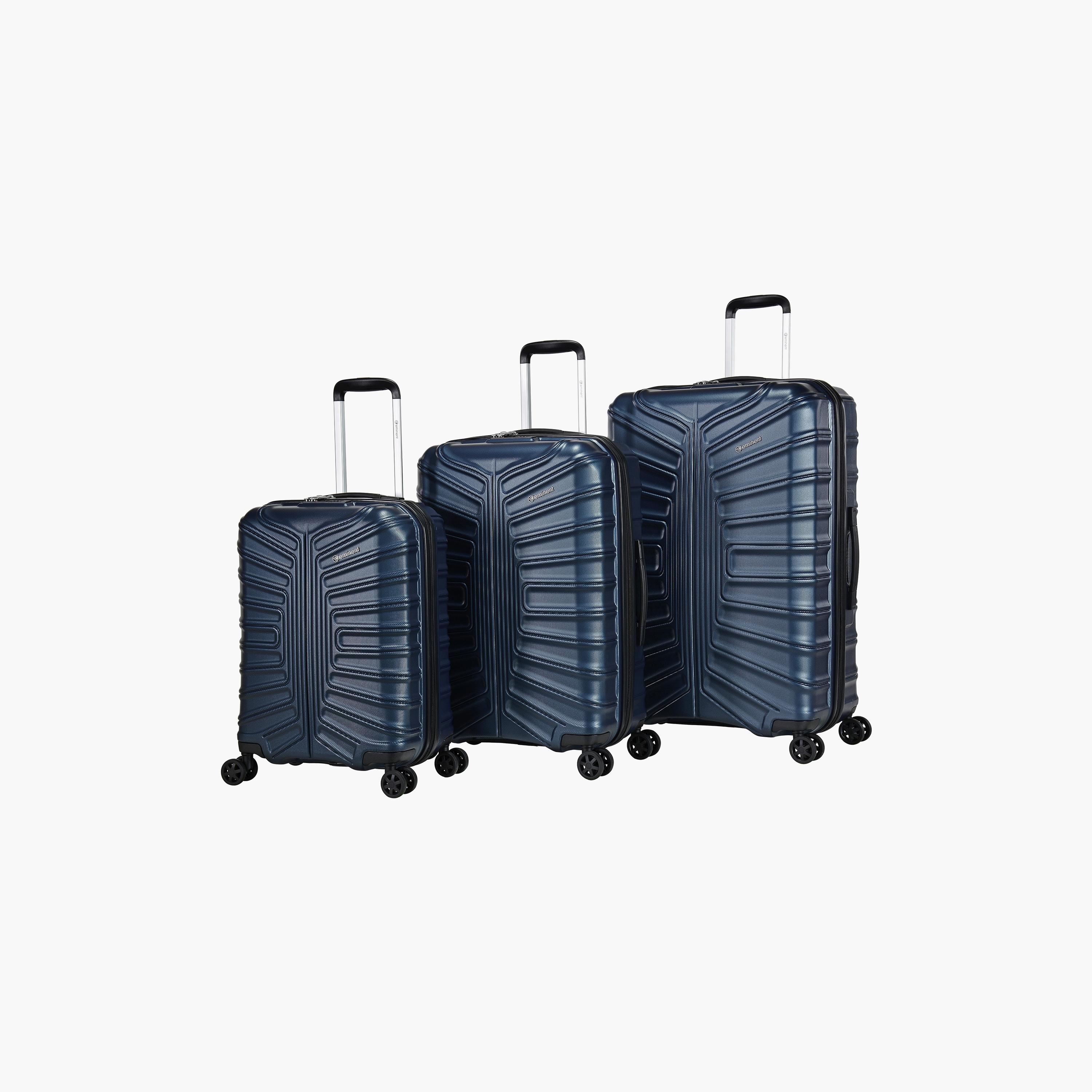 Eminent Set of 3 Hard Case Luggage Trolley Bag with Double 4 Spinner Wheels | KK30-travel-luggagesandbags-luggage-image-1