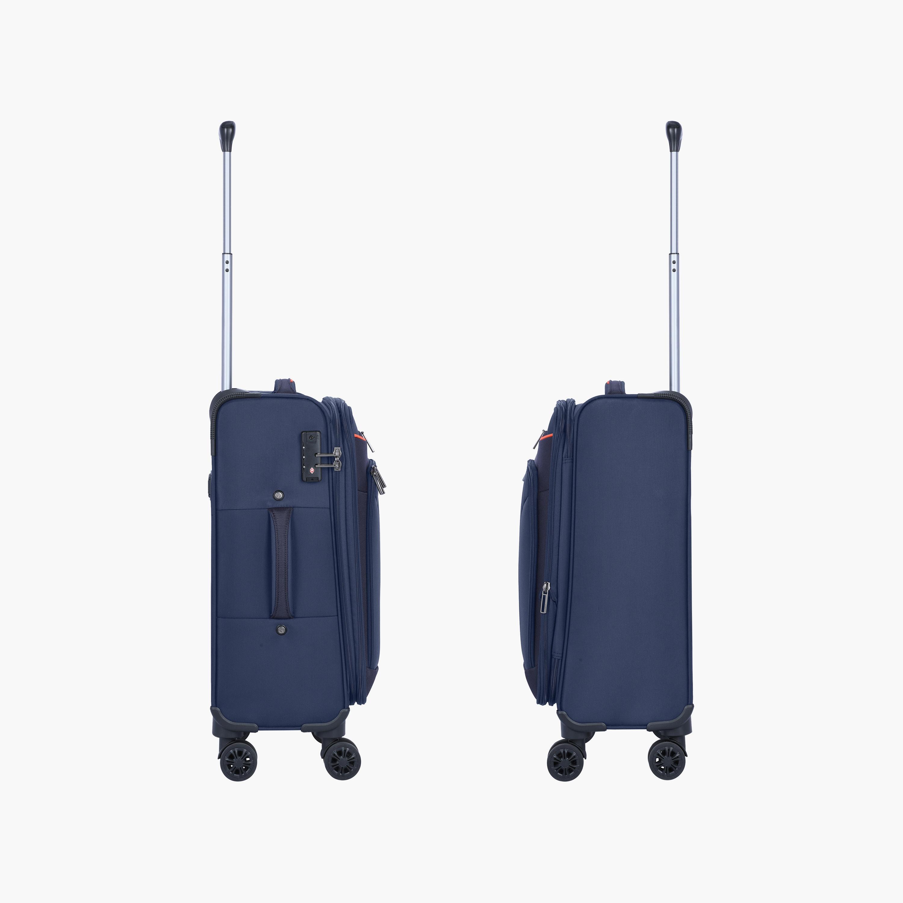 Eminent 58 CM Cabin Soft Case Luggage Trolley Bag with Double 4 Spinner Wheels | E788-travel-luggagesandbags-luggage-image-3