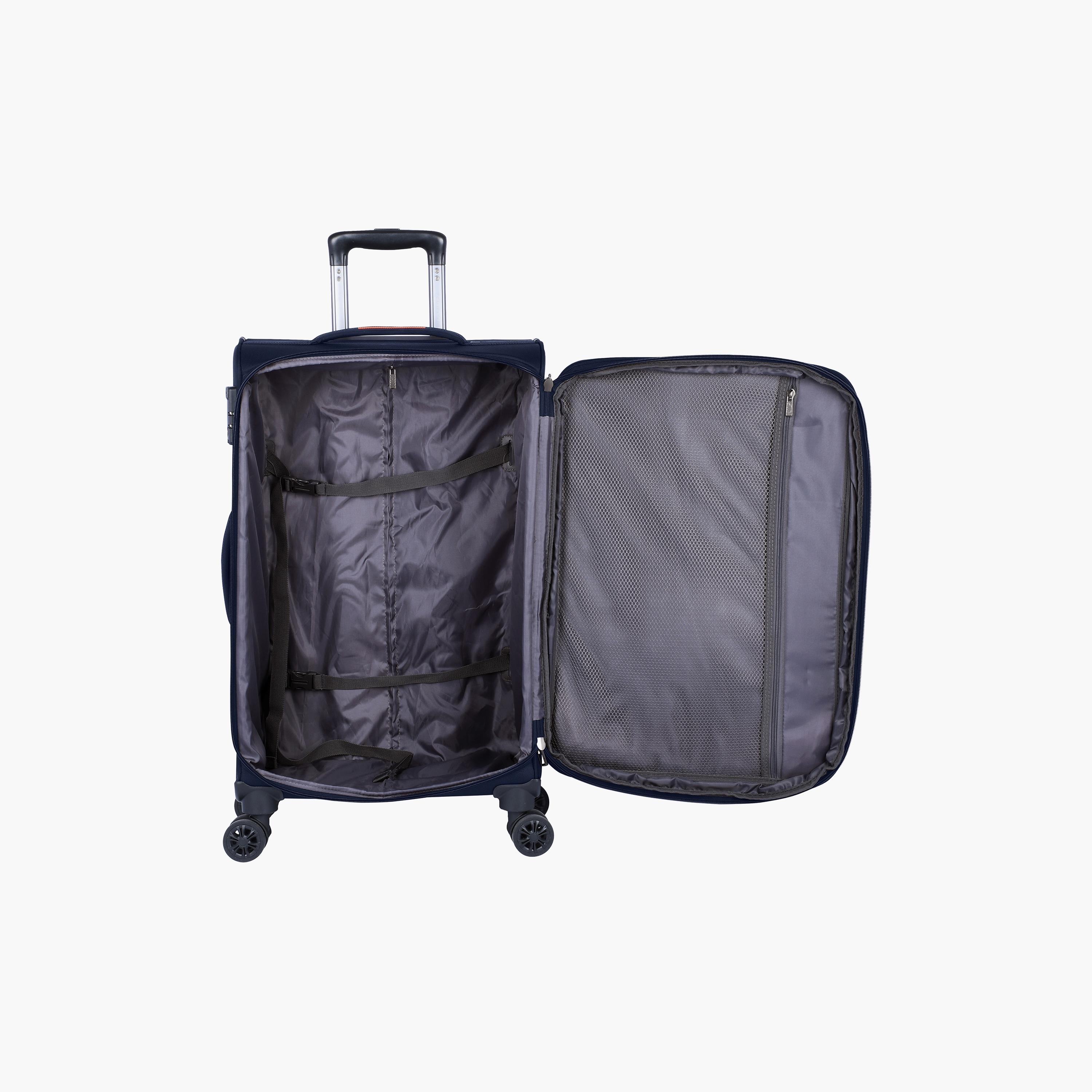 Eminent 58 CM Cabin Soft Case Luggage Trolley Bag with Double 4 Spinner Wheels | E788-travel-luggagesandbags-luggage-image-5