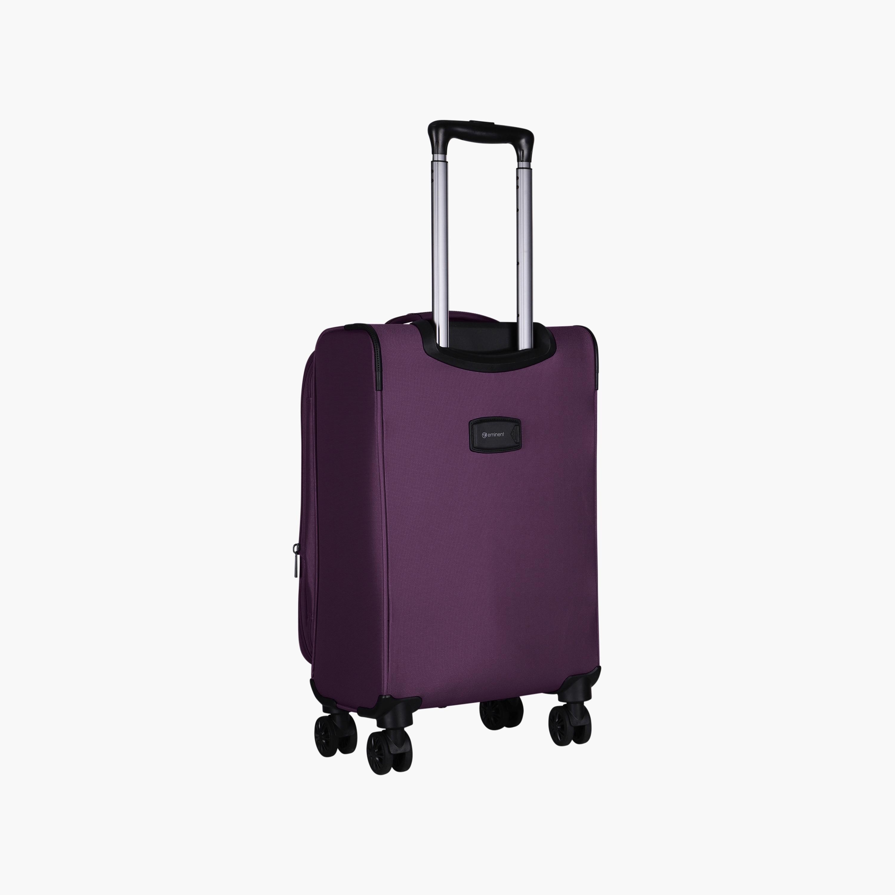Eminent 58 CM Cabin Soft Case Luggage Trolley Bag with Double 4 Spinner Wheels | E788-travel-luggagesandbags-luggage-image-2