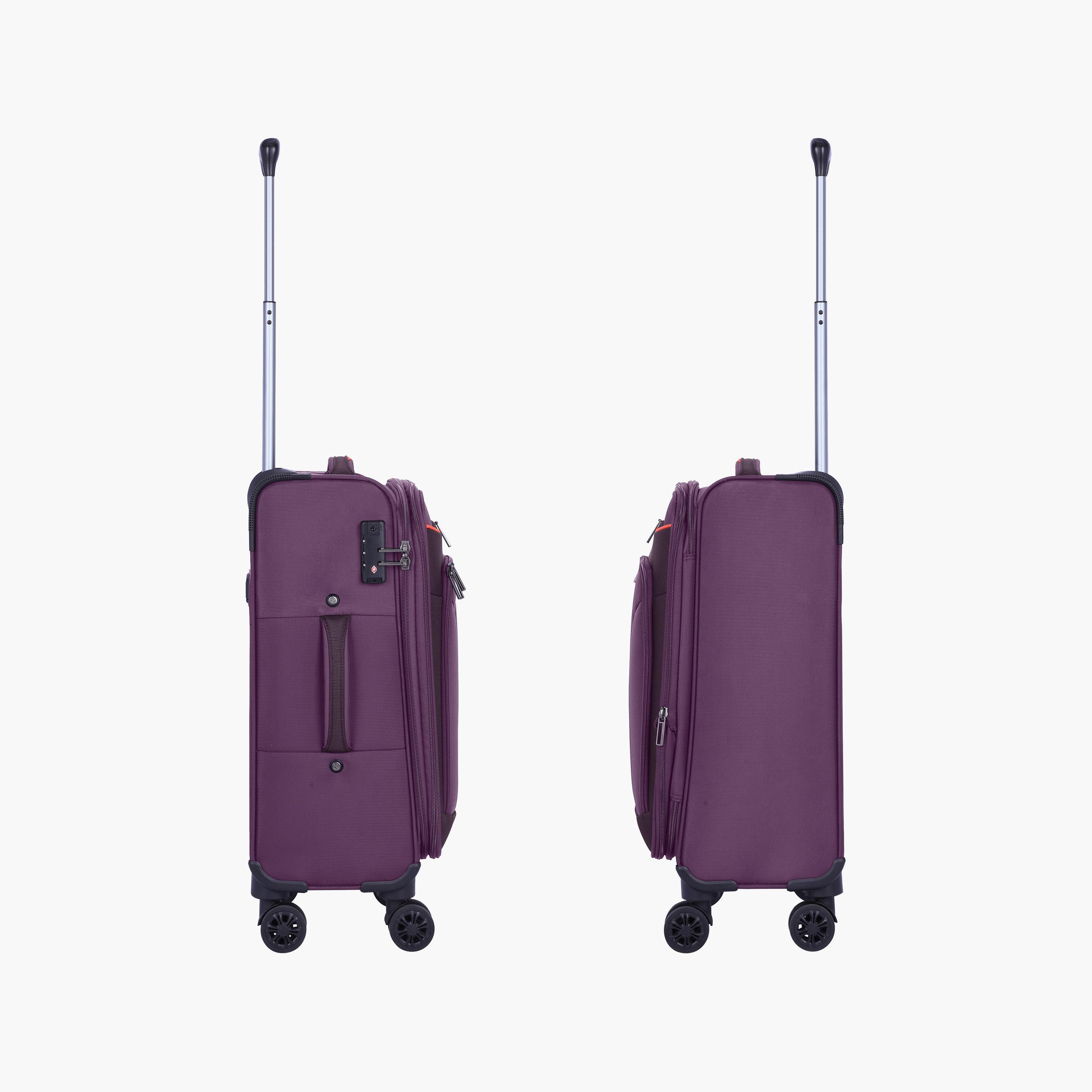 Eminent 58 CM Cabin Soft Case Luggage Trolley Bag with Double 4 Spinner Wheels | E788-travel-luggagesandbags-luggage-image-3