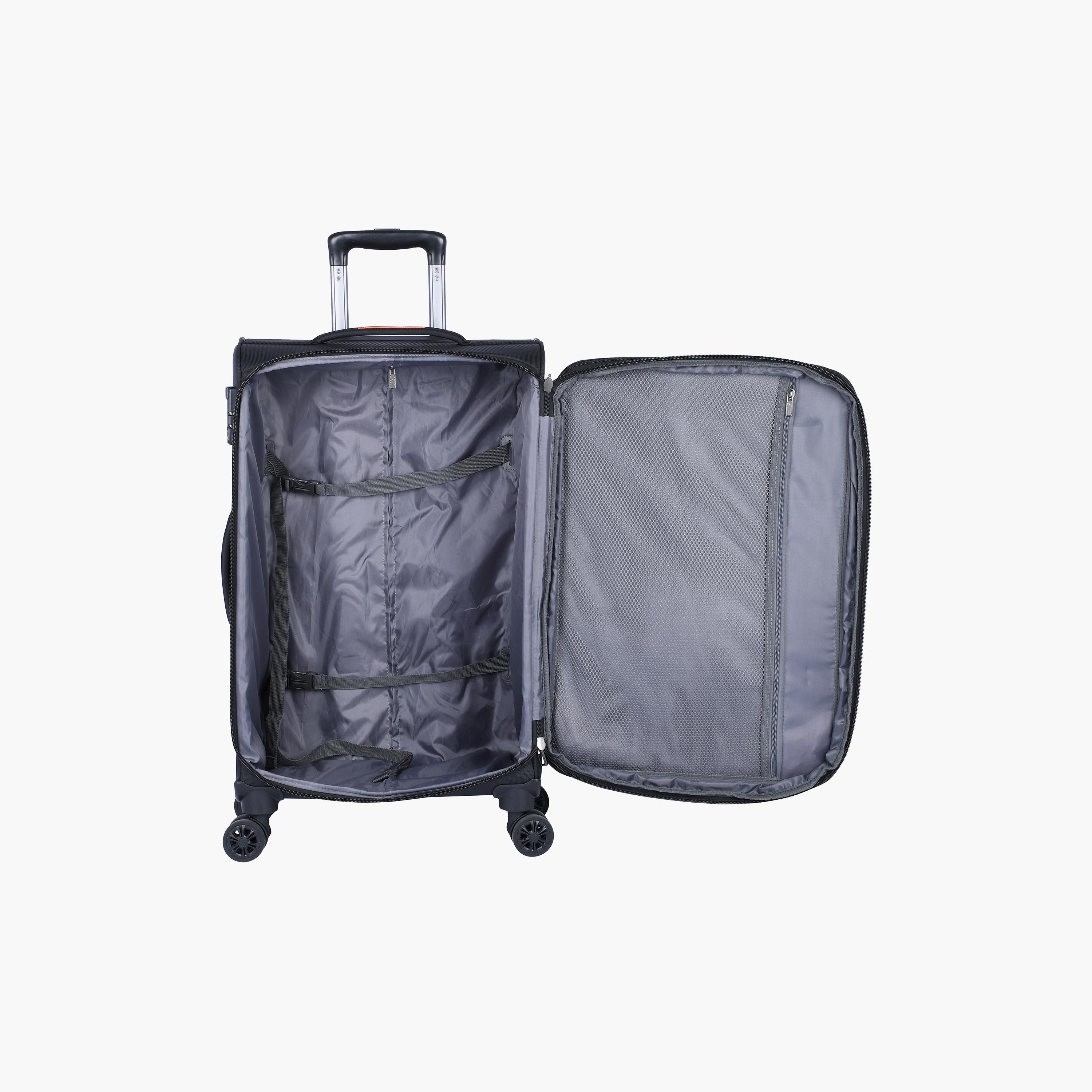 Eminent 79 CM Large Check-In Soft Case Luggage Trolley Bag with Double 4 Spinner Wheels | E788-travel-luggagesandbags-luggage-image-5
