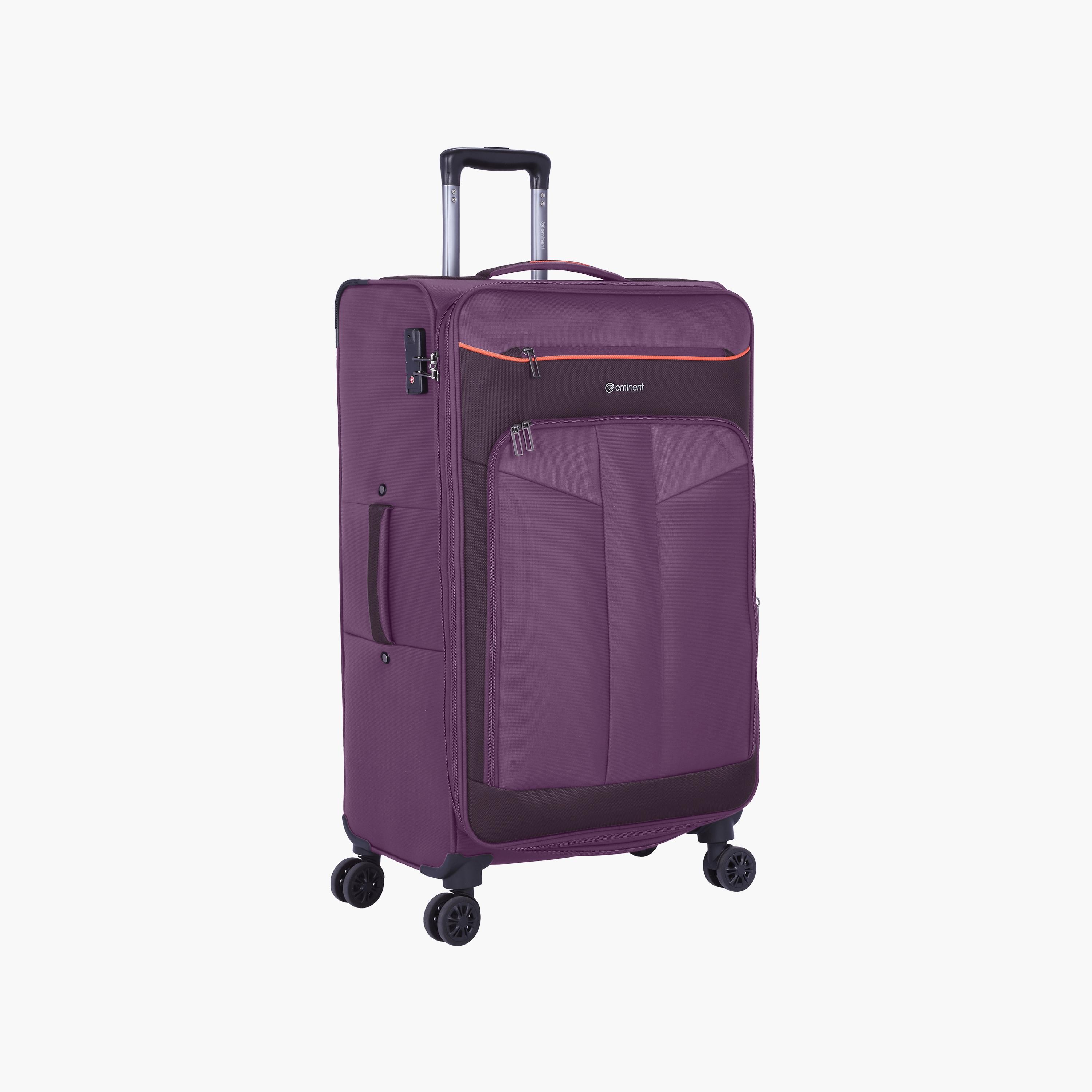 Eminent 79 CM Large Check-In Soft Case Luggage Trolley Bag with Double 4 Spinner Wheels | E788-travel-luggagesandbags-luggage-image-1