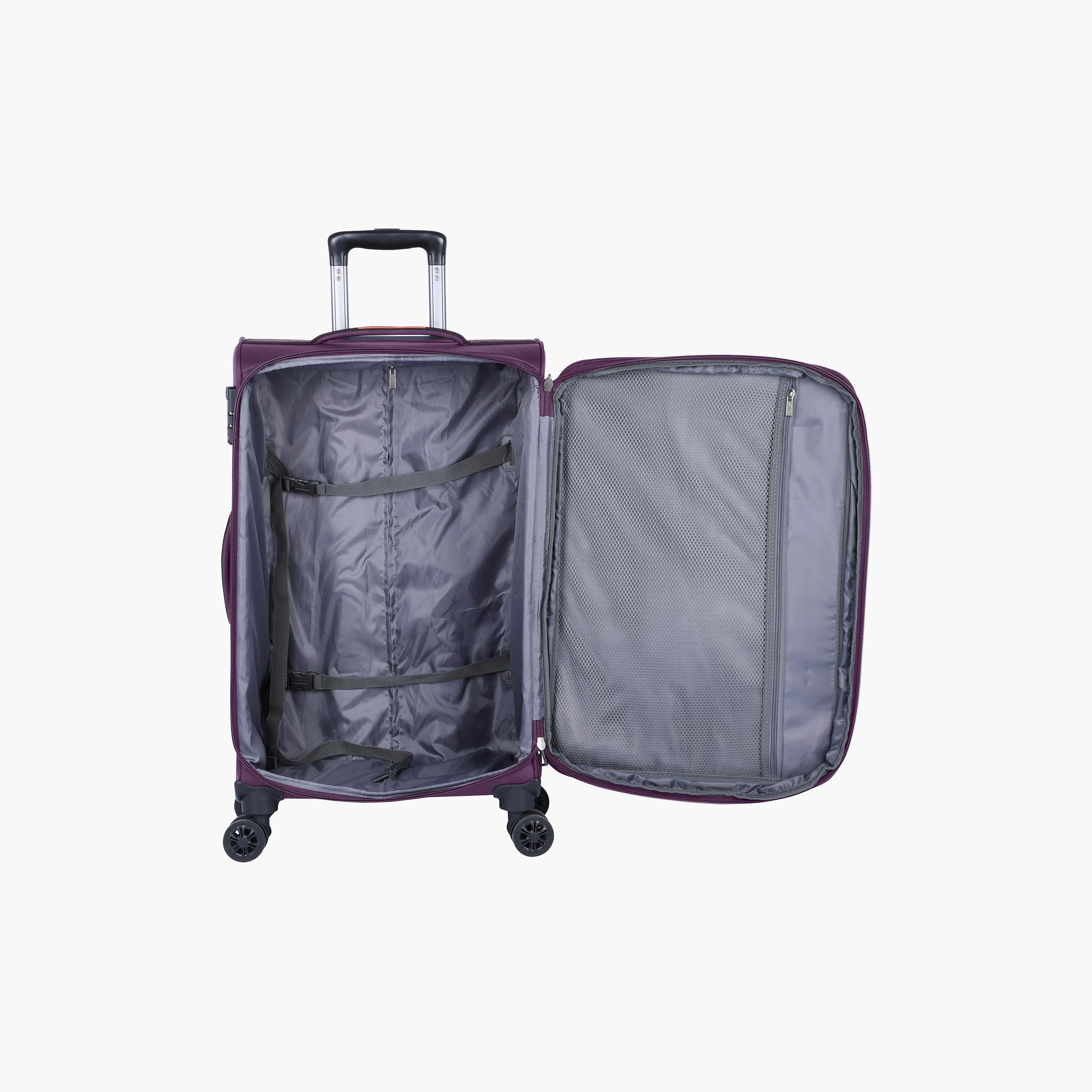 Eminent 79 CM Large Check-In Soft Case Luggage Trolley Bag with Double 4 Spinner Wheels | E788-travel-luggagesandbags-luggage-image-5