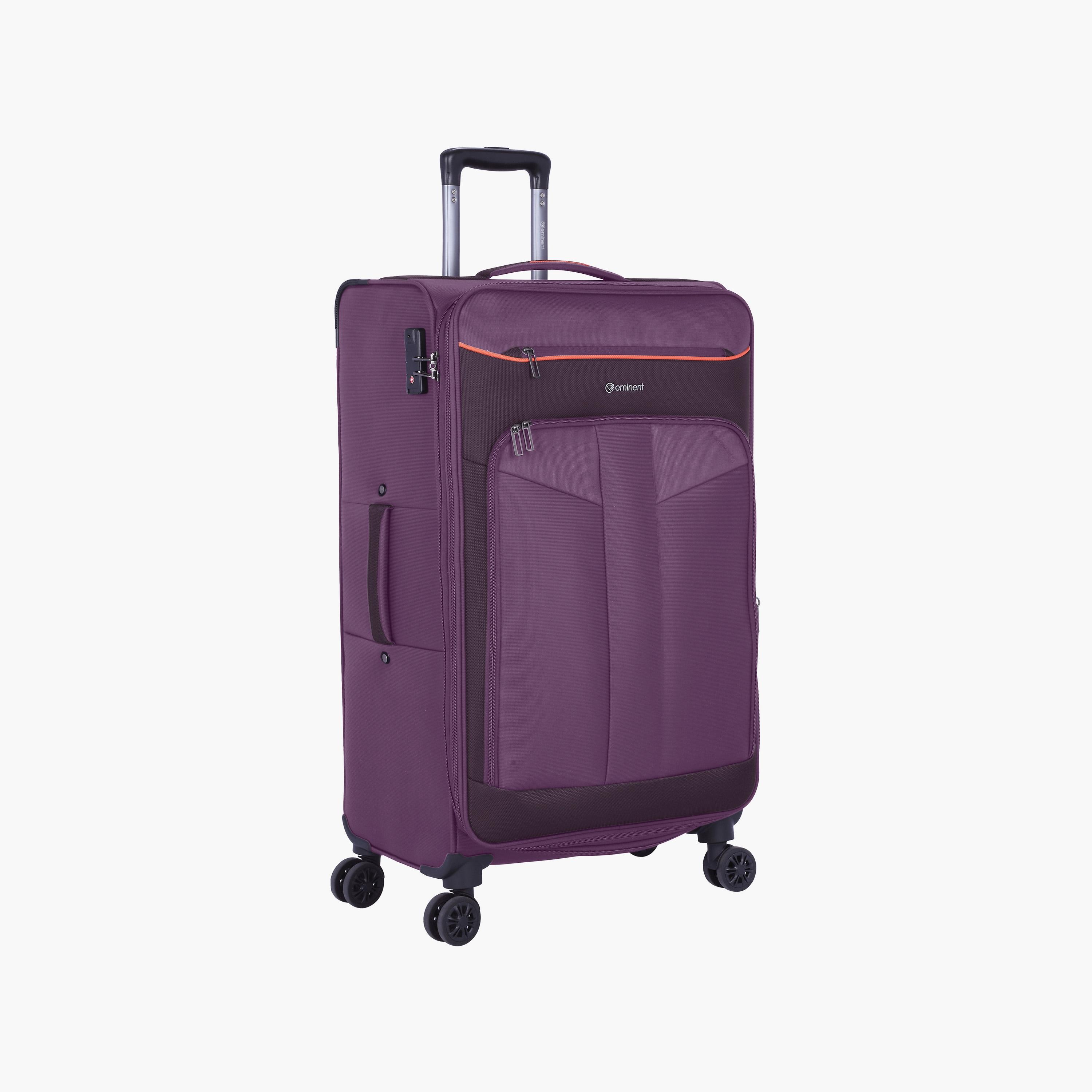 Eminent Set of 3 Soft Case Luggage Trolley Bag with Double 4 Spinner Wheels | E788-travel-luggagesandbags-luggage-image-2