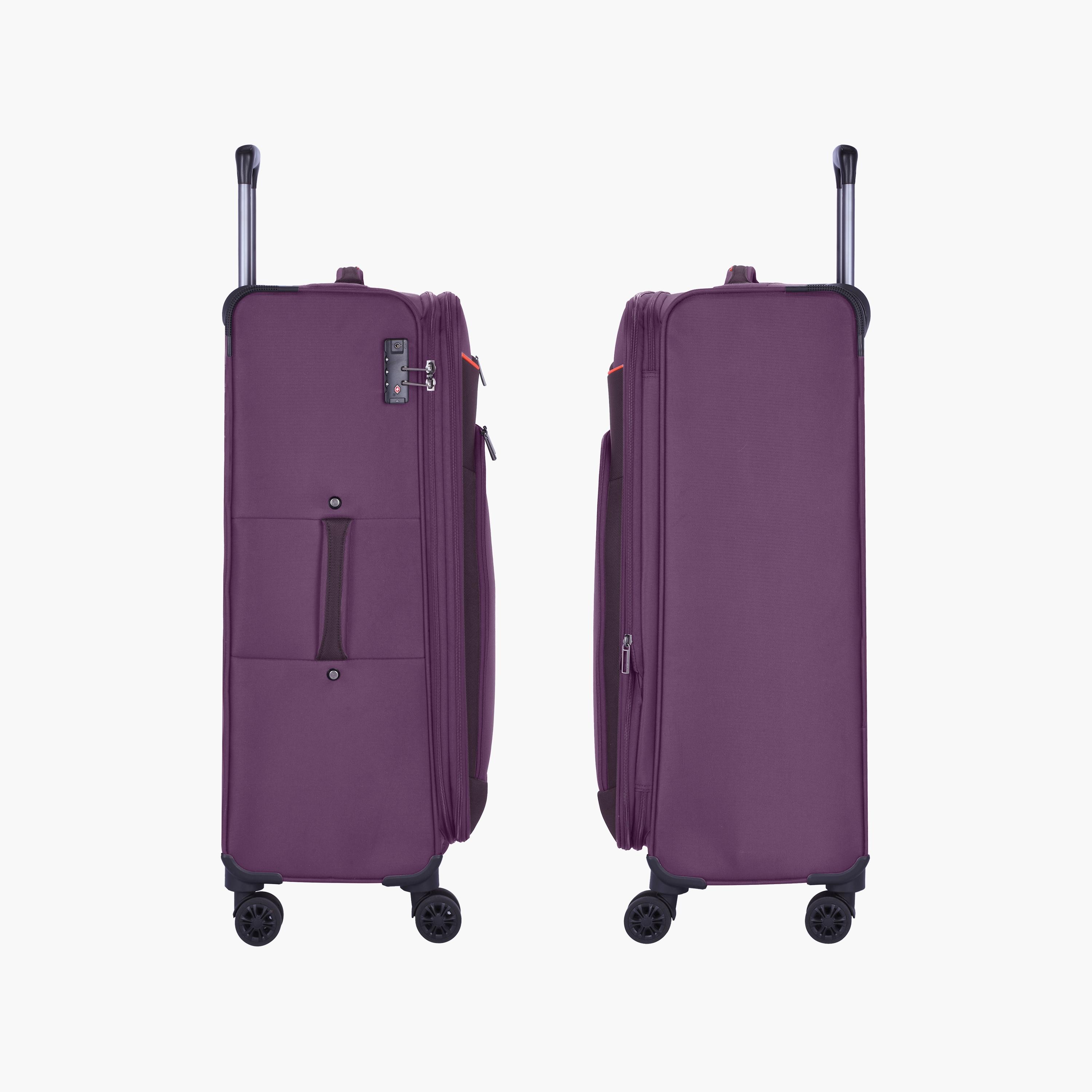 Eminent Set of 3 Soft Case Luggage Trolley Bag with Double 4 Spinner Wheels | E788-travel-luggagesandbags-luggage-image-3