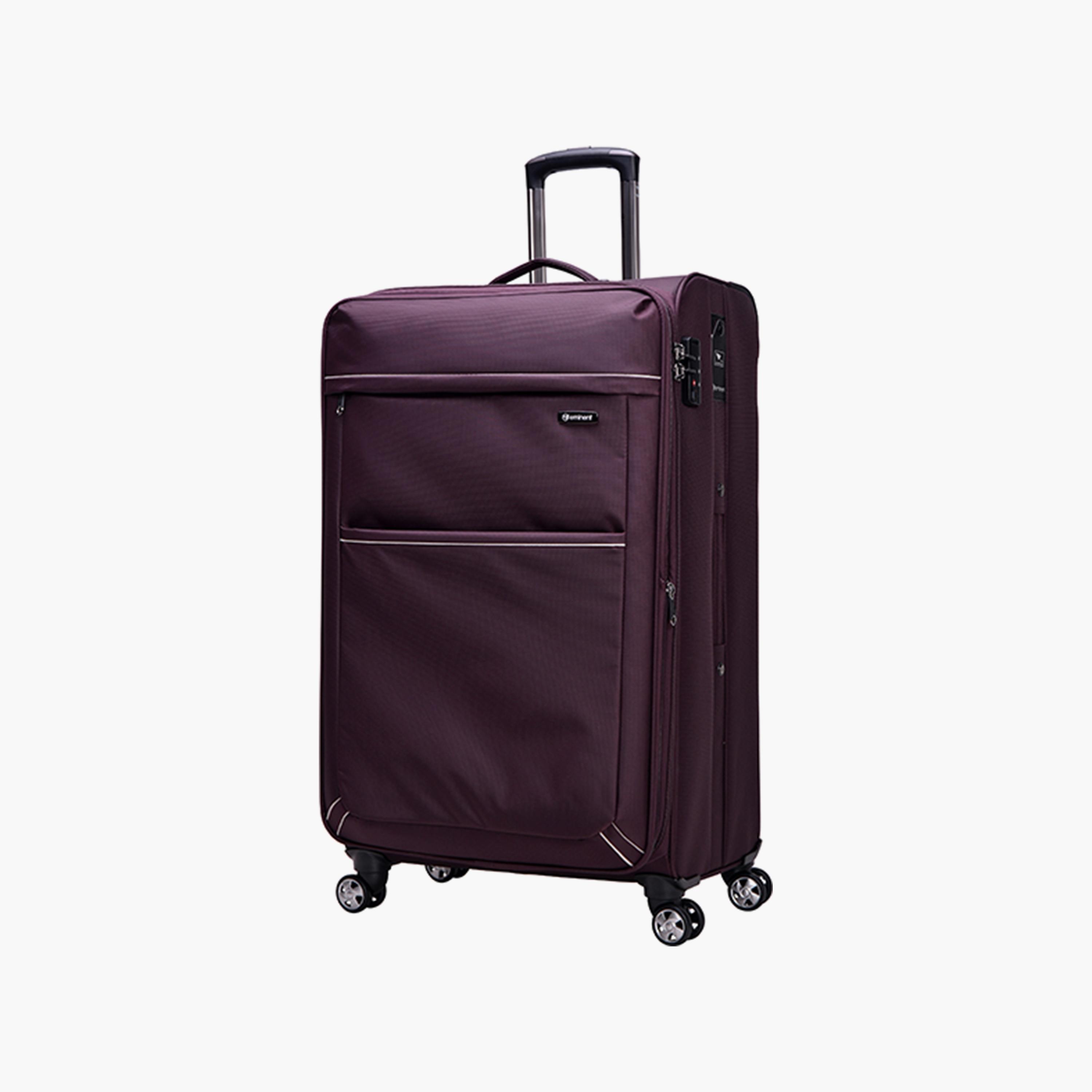 Buy Eminent 77 CM Large Check In Soft Case Luggage Trolley Bag with 4 Wheels V6093SZ Online Centrepoint UAE