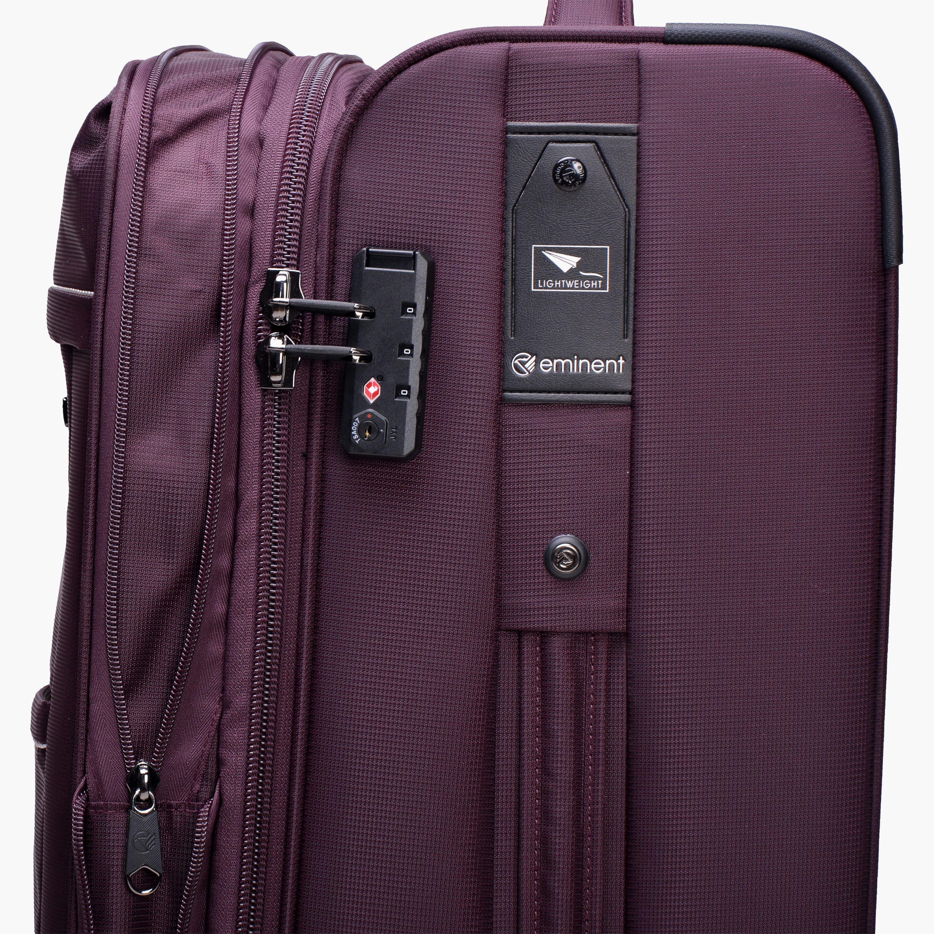 Eminent Set of 3 Soft Case Luggage Trolley Bag with 4 Wheels | V6093SZ-travel-luggagesandbags-luggage-image-5