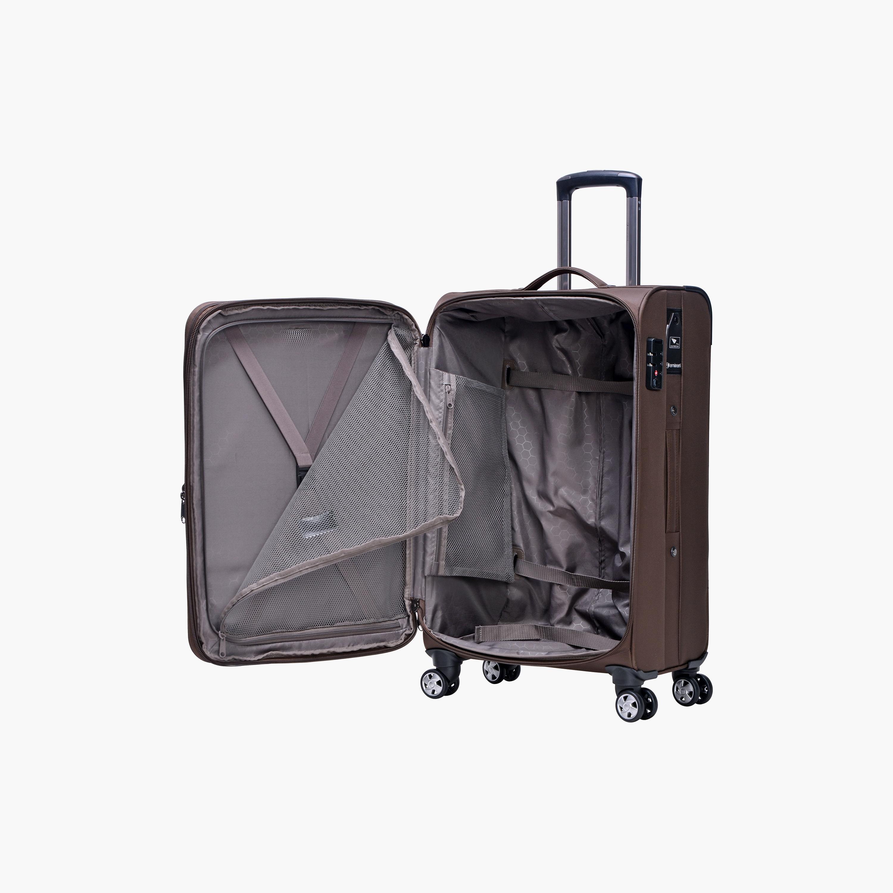 Eminent Set of 3 Soft Case Luggage Trolley Bag with 4 Wheels | V6093SZ-travel-luggagesandbags-luggage-image-7