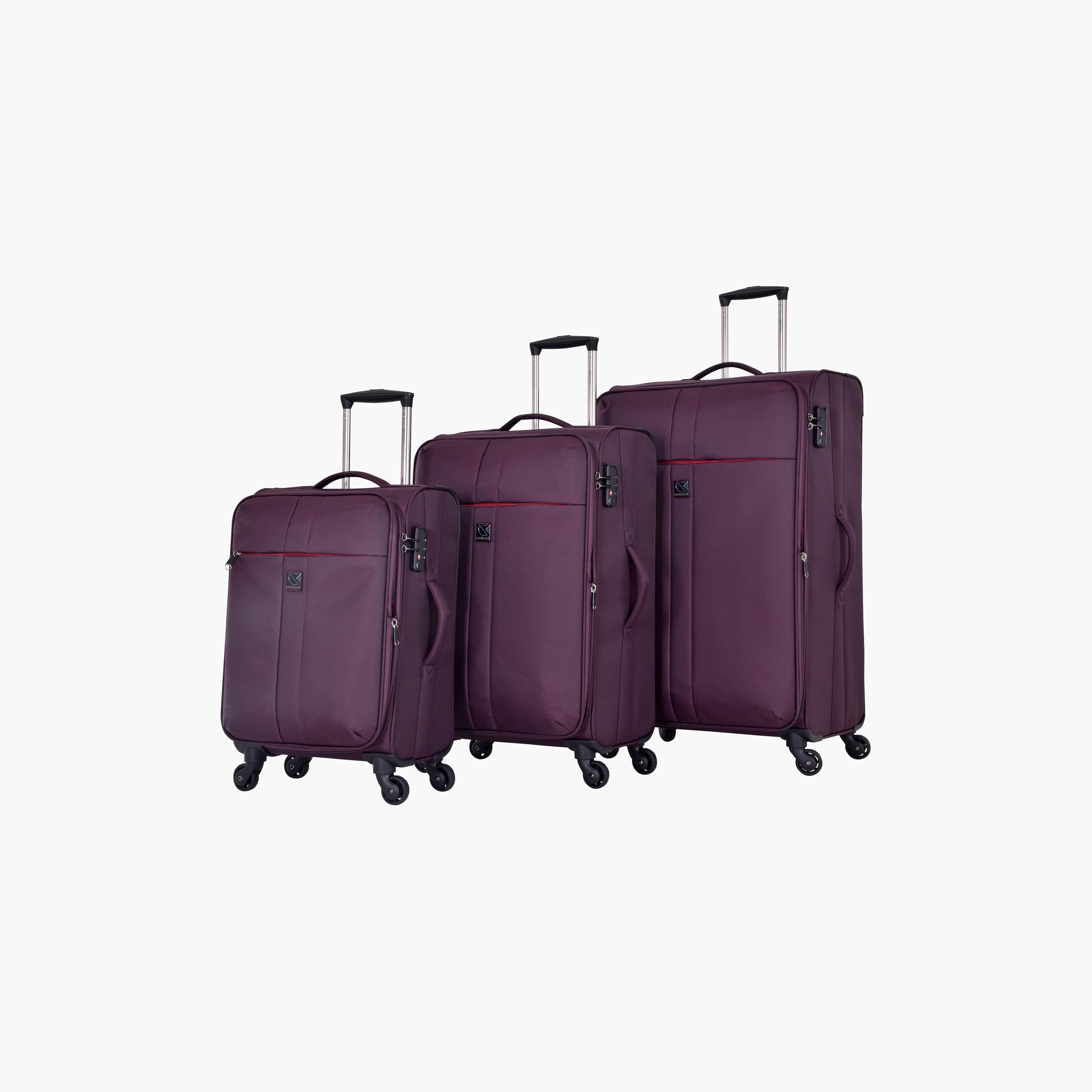 مجموعة إمينينت مكونة من 3 حقائب أمتعة بعجلات ذات سوفت كيس مع 4 عجلات | V6101-travel-luggagesandbags-luggage-image-1