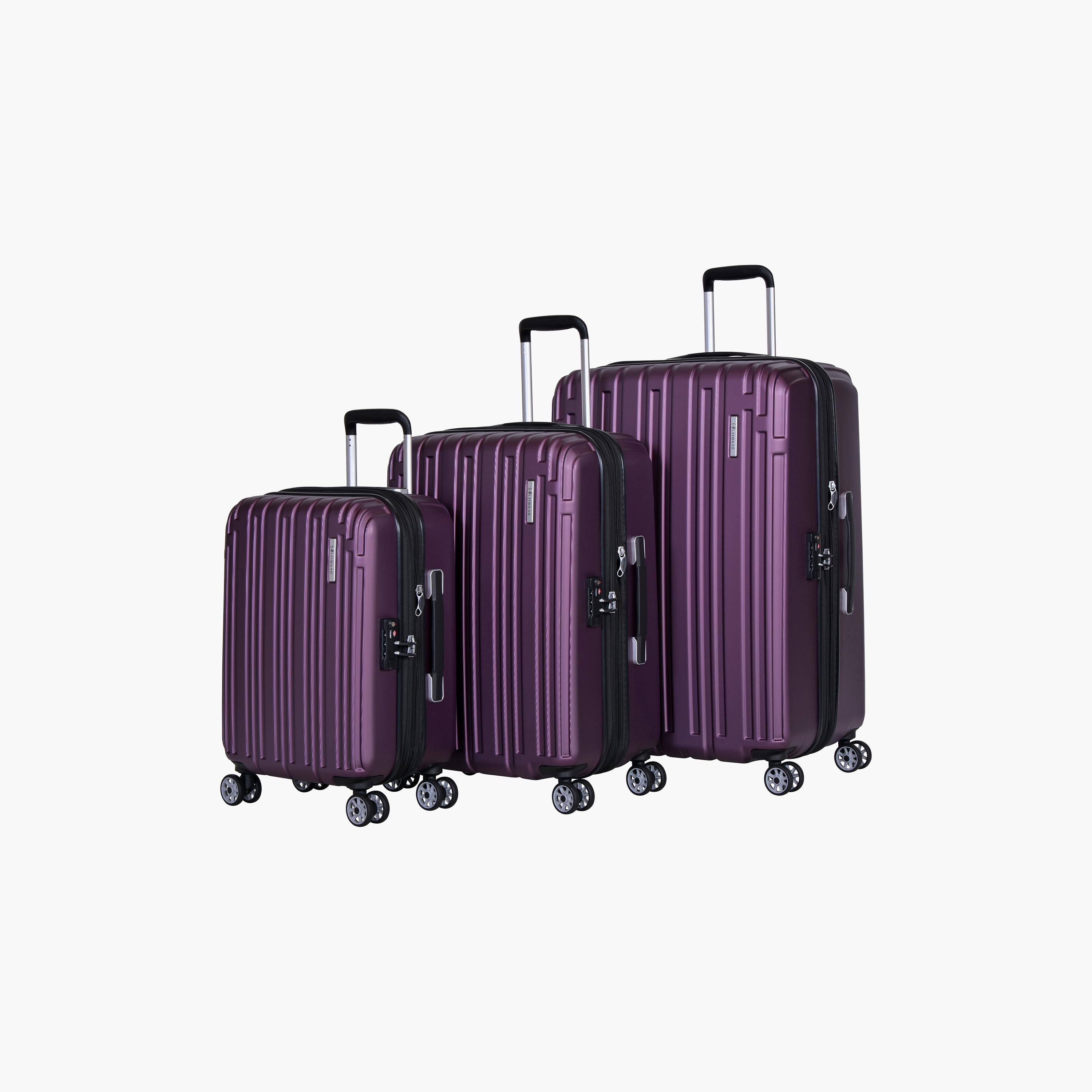 Eminent Set of 3 Hard Case Luggage Trolley Bag with 4 Wheels | KG82-travel-luggagesandbags-luggage-image-1
