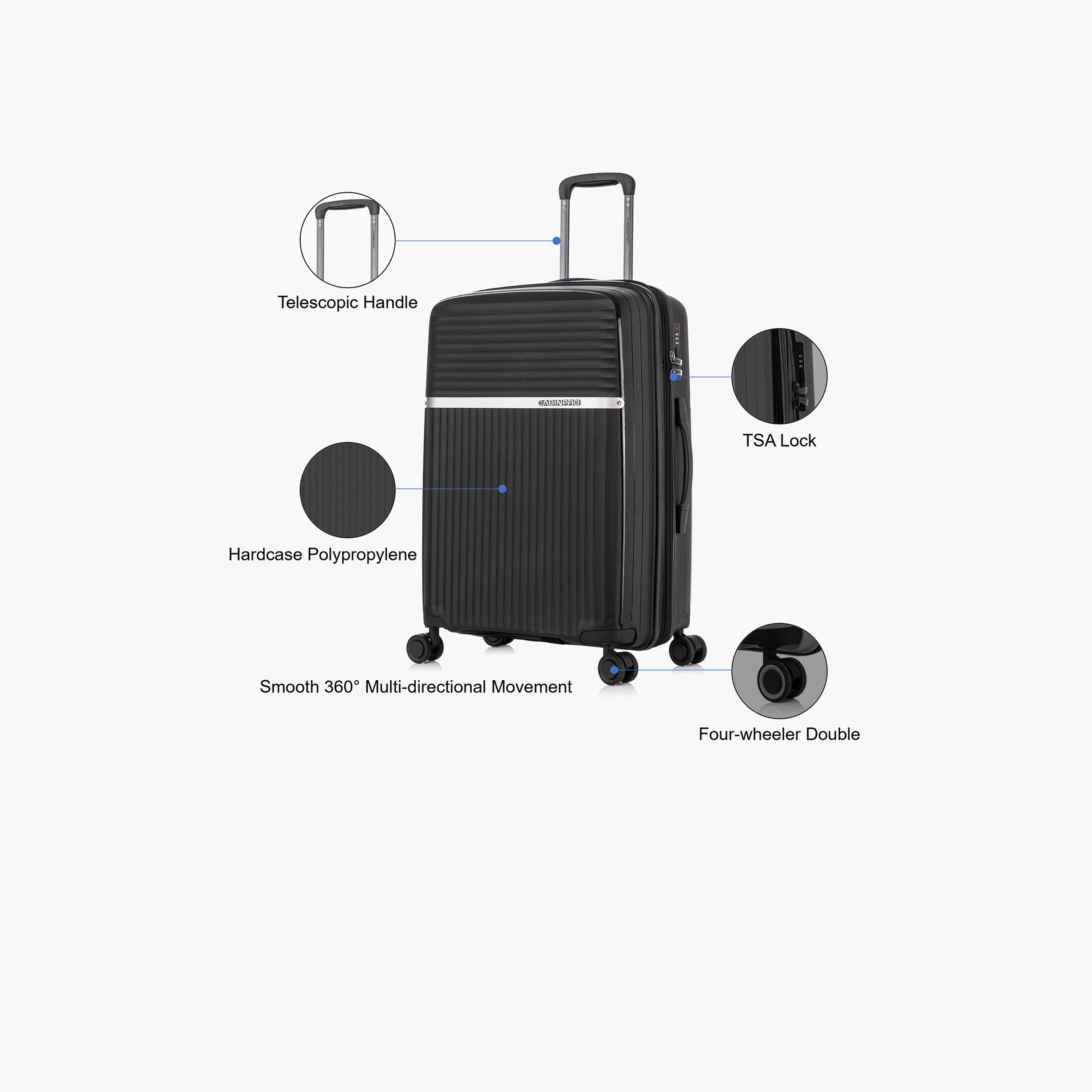 CabinPro 64 CM Medium Check-In Hard Case Luggage Trolley Bag with Double 4 Wheels | CP002-travel-luggagesandbags-luggage-image-3