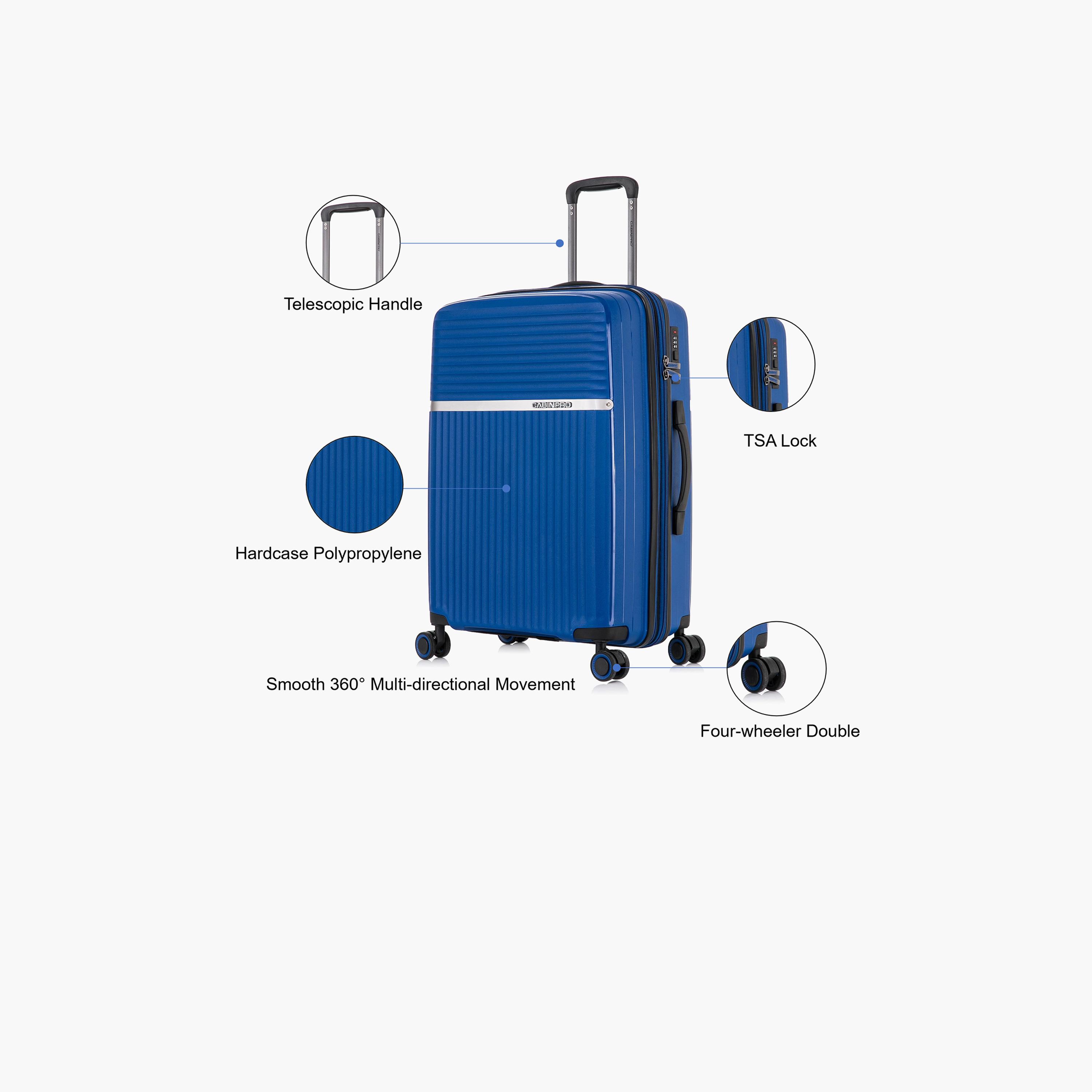 CabinPro 64 CM Medium Check-In Hard Case Luggage Trolley Bag with Double 4 Wheels | CP002-travel-luggagesandbags-luggage-image-3