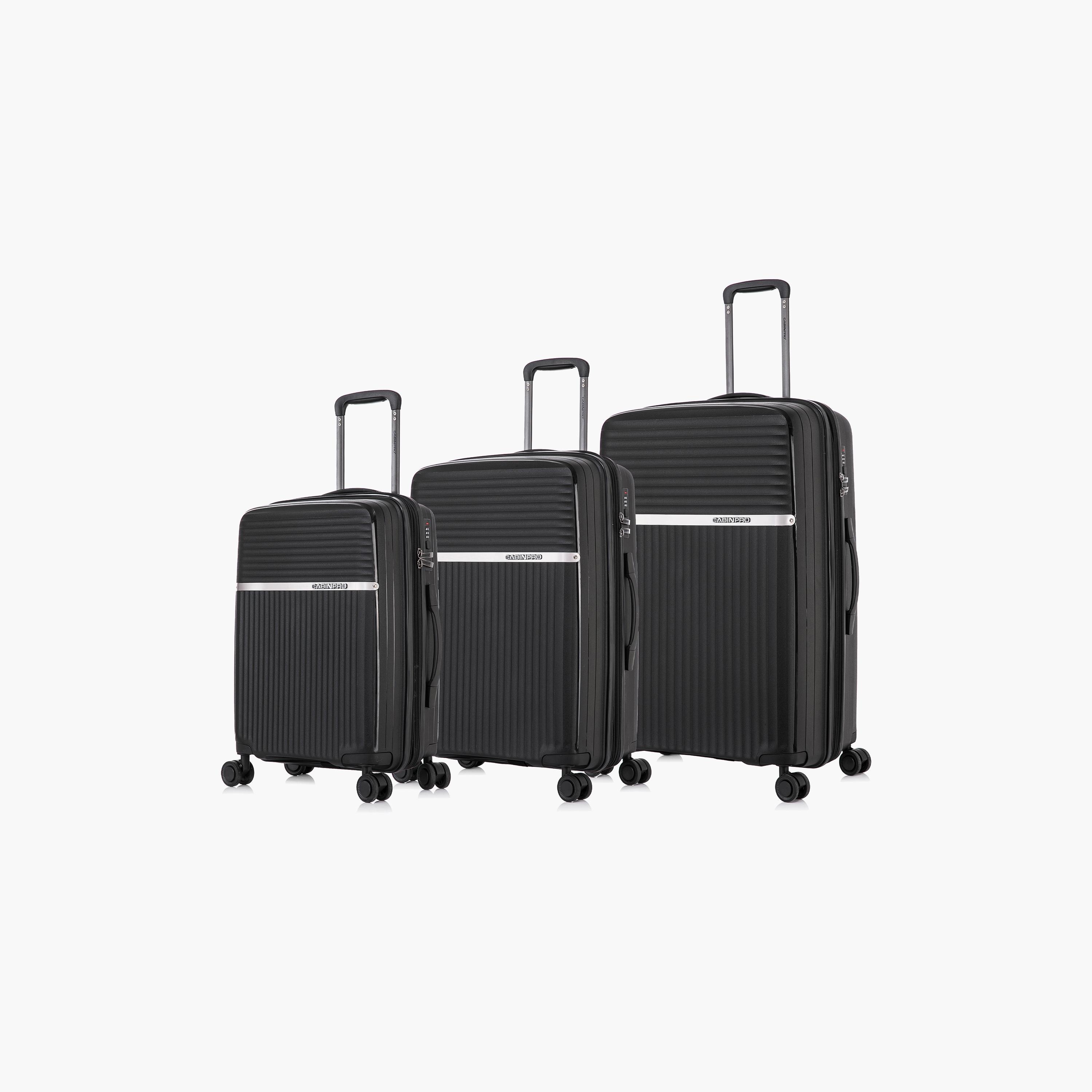 مجموعة كابين برو مكونة من 3 حقائب أمتعة بعجلات ذات هارد كيس مع 4 عجلات مزدوجة | CP002-travel-luggagesandbags-luggage-image-1