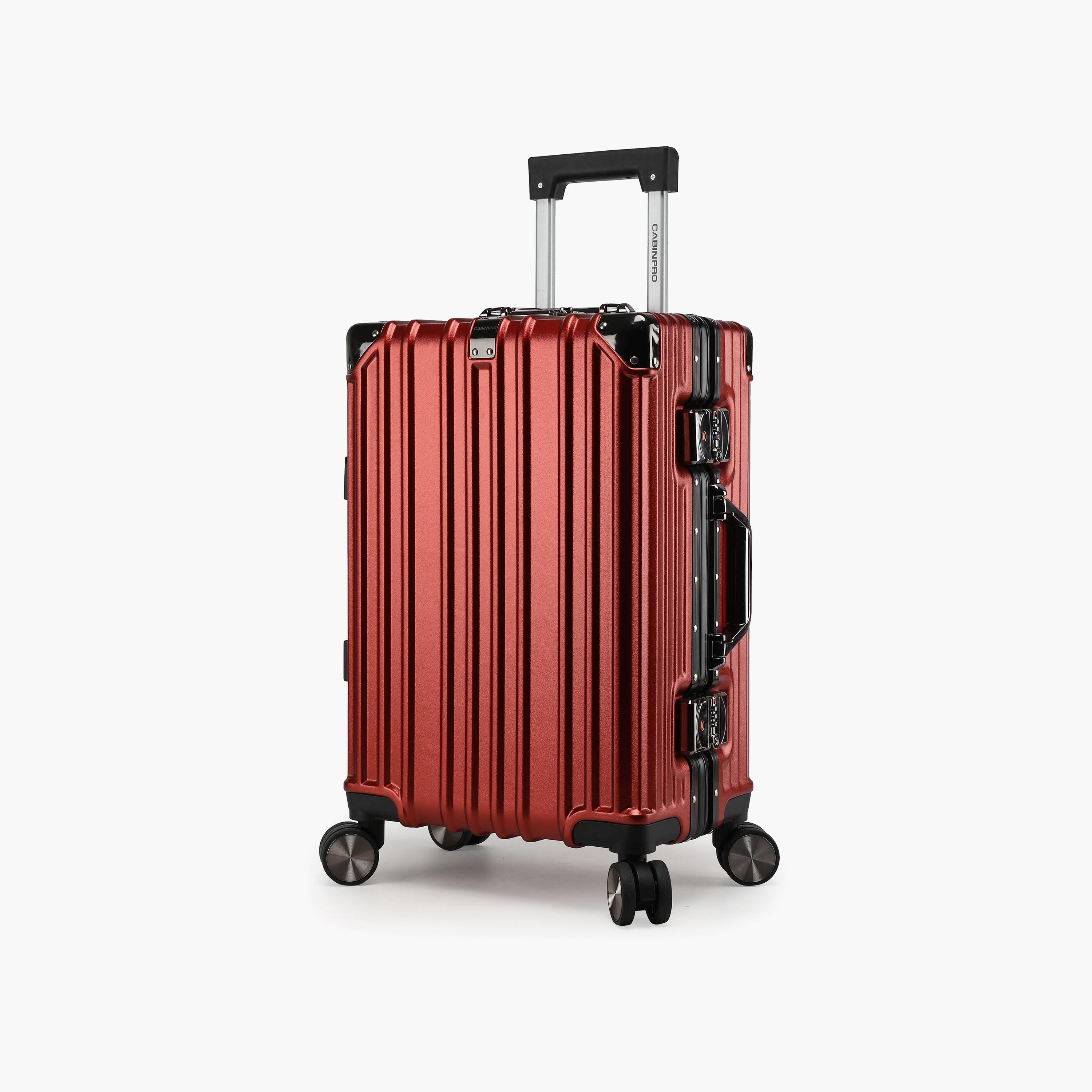CabinPro 55 CM Cabin Hard Case Luggage Trolley Bag with Double 4 Spinner Wheels | CP001-travel-luggagesandbags-luggage-image-1