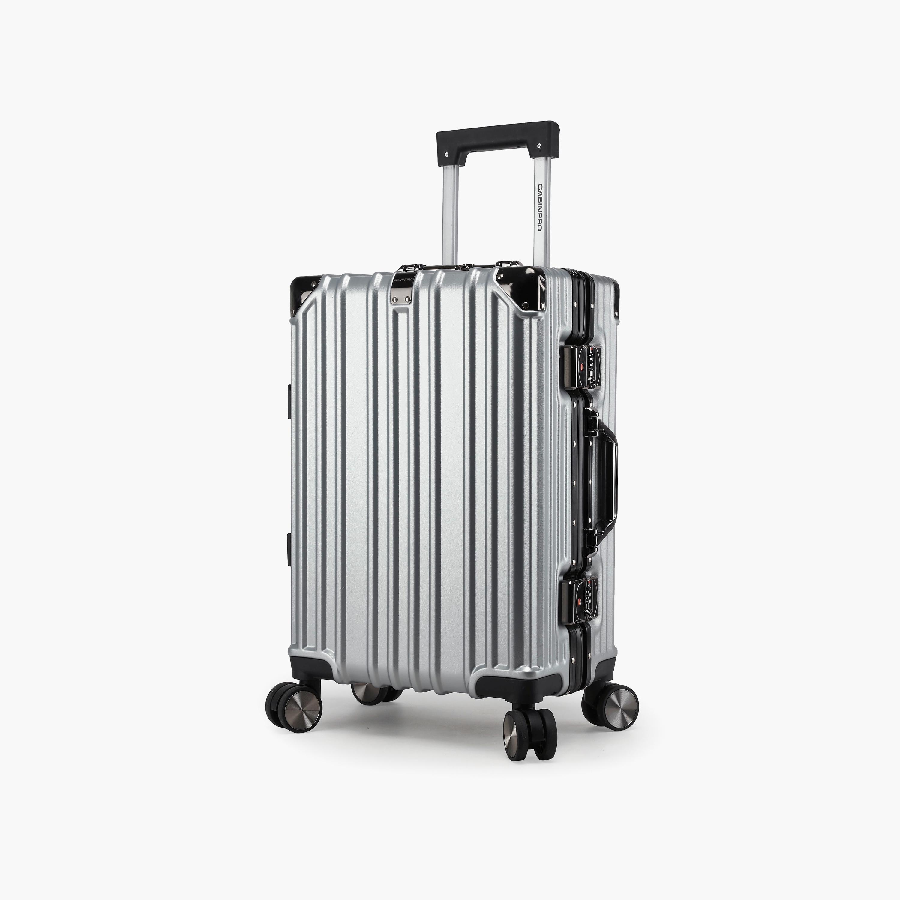 CabinPro 55 CM Cabin Hard Case Luggage Trolley Bag with Double 4 Spinner Wheels | CP001-travel-luggagesandbags-luggage-image-1