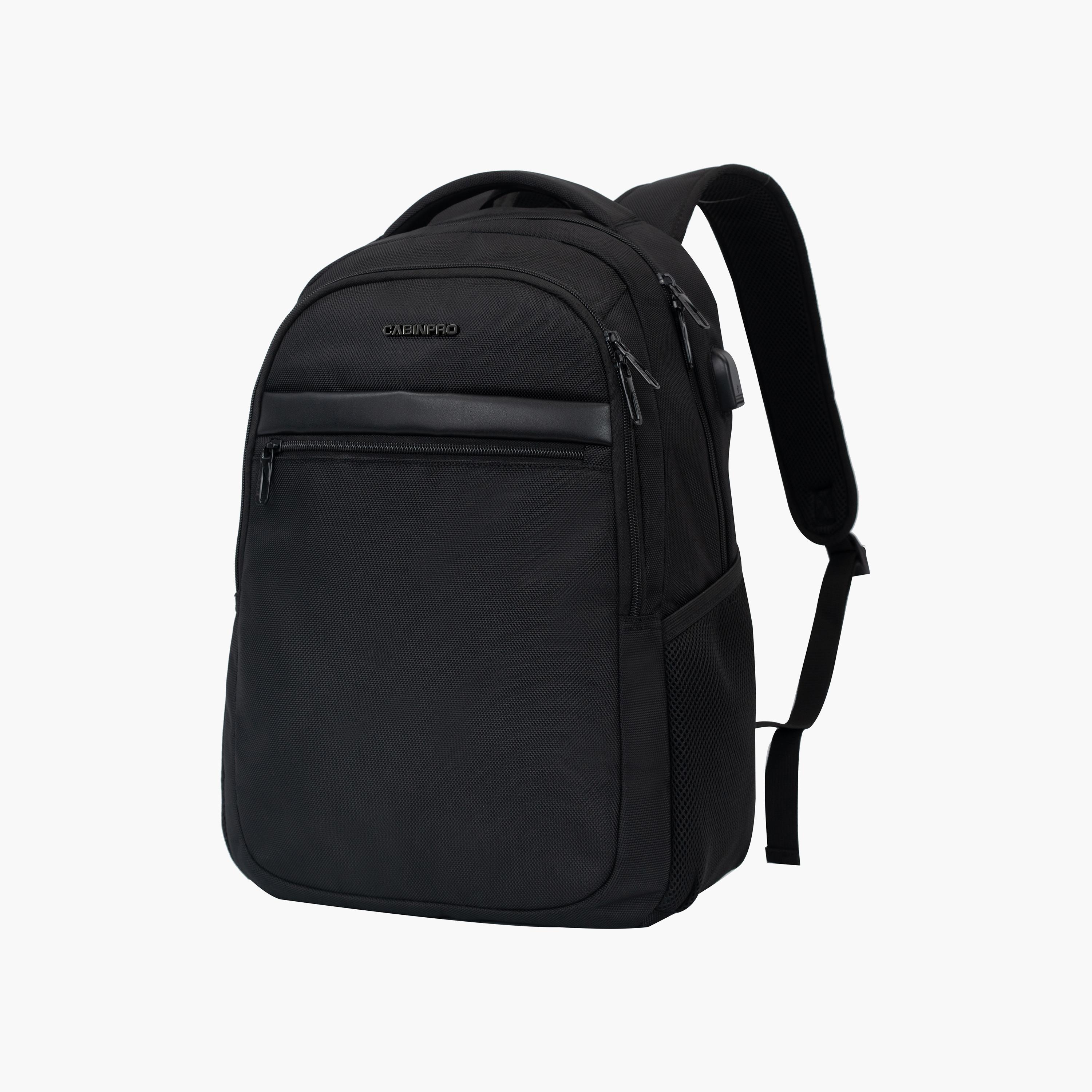 CabinPro 23 L | 18.5 Inch Plain Backpack with Adjustable Straps and USB Port-school-bagsandbackpacks-backpacks-image-1