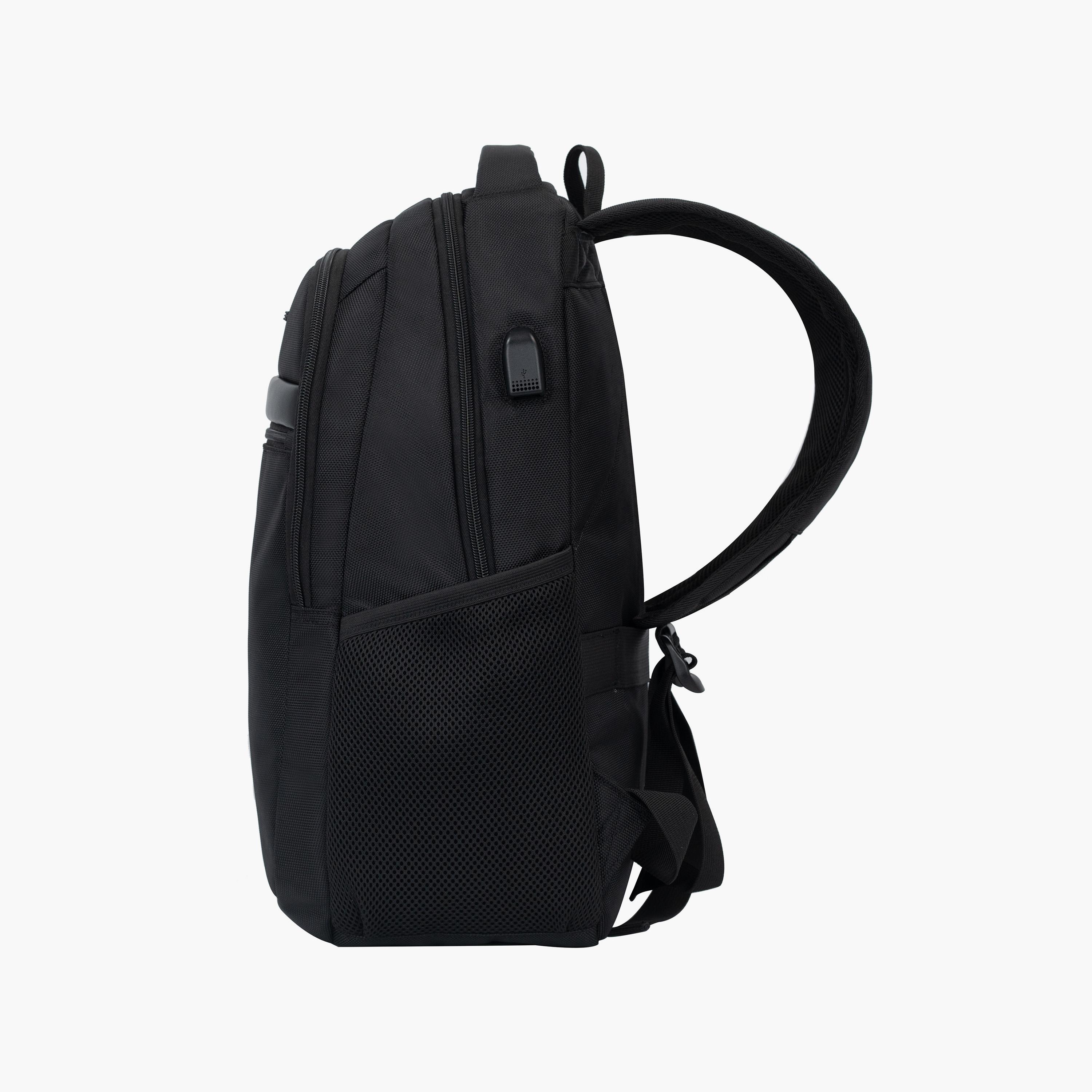 CabinPro 23 L | 18.5 Inch Plain Backpack with Adjustable Straps and USB Port-school-bagsandbackpacks-backpacks-image-2