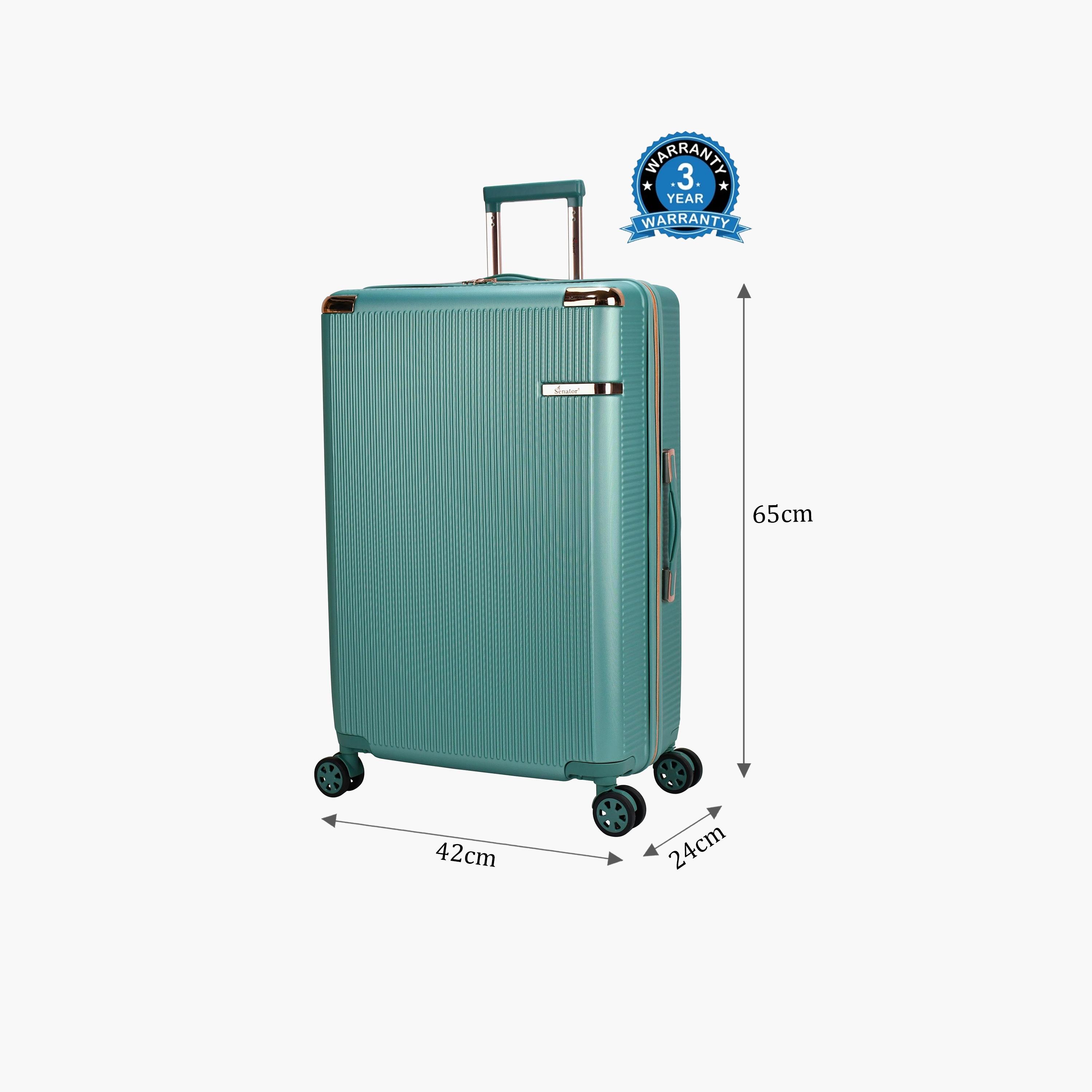 Senator 65 CM Medium Check-In  Hard Case Luggage Trolley Bag with Double 4 Wheels | A5123-travel-luggagesandbags-luggage-image-2
