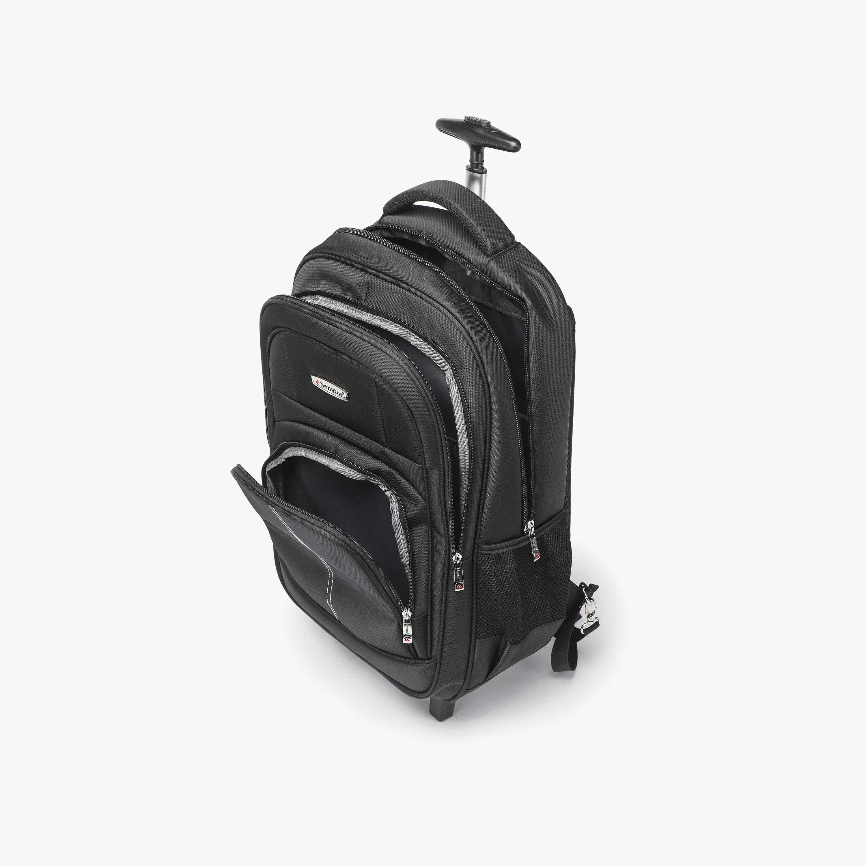 Senator 54 CM Cabin Rolling Trolley Backpack with Retractable Handle | KH8044-travel-luggagesandbags-backpacks-image-2