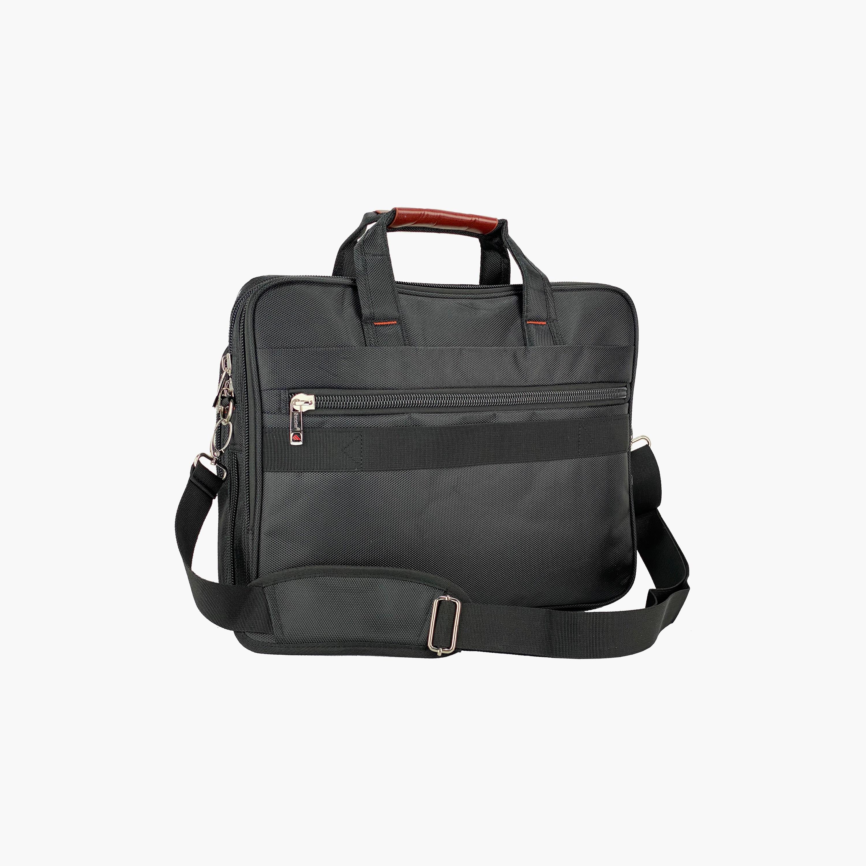 Senator Plain Laptop Bag with Detachable Strap | KH8071-men-bags-image-3
