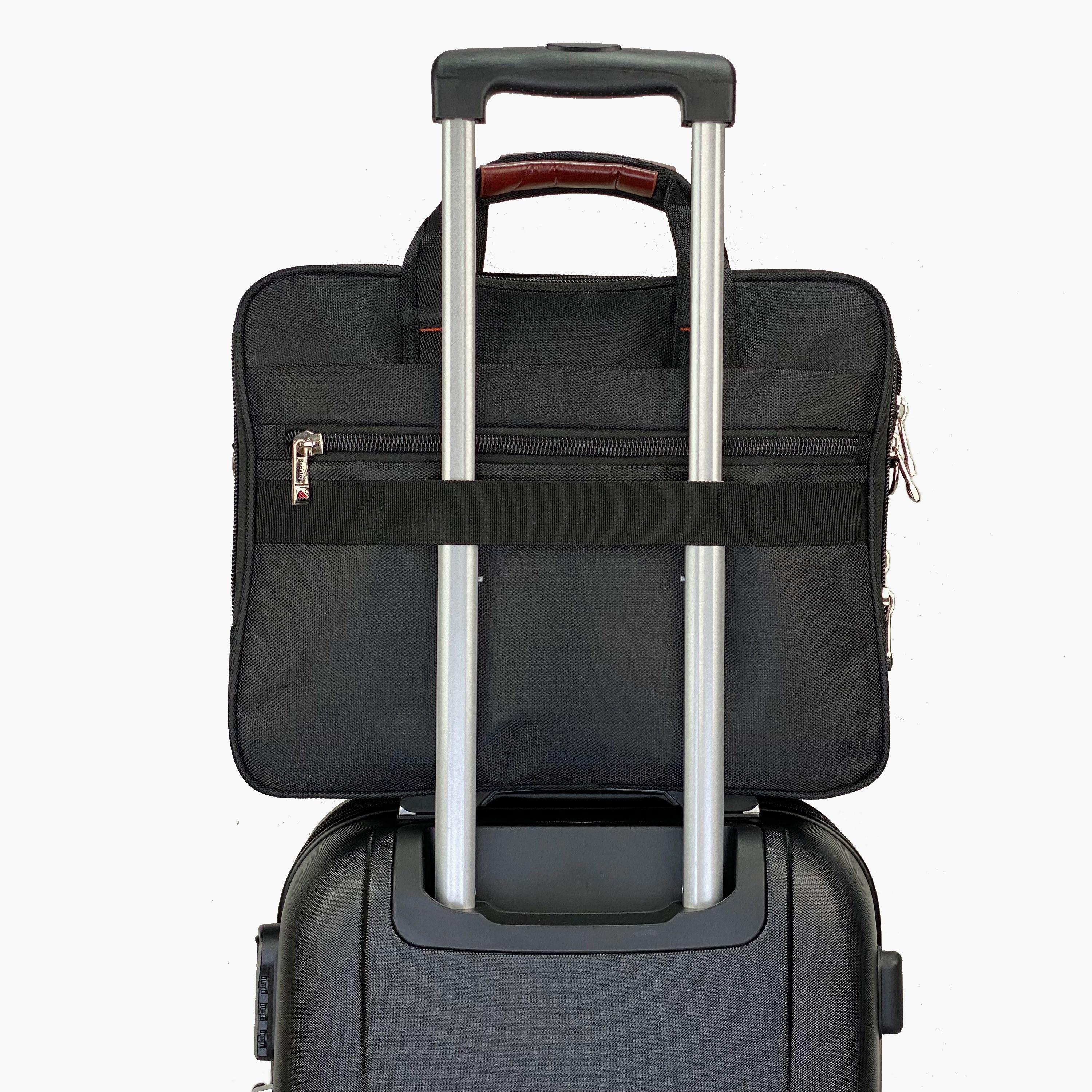 Senator Plain Laptop Bag with Detachable Strap | KH8071-men-bags-image-5
