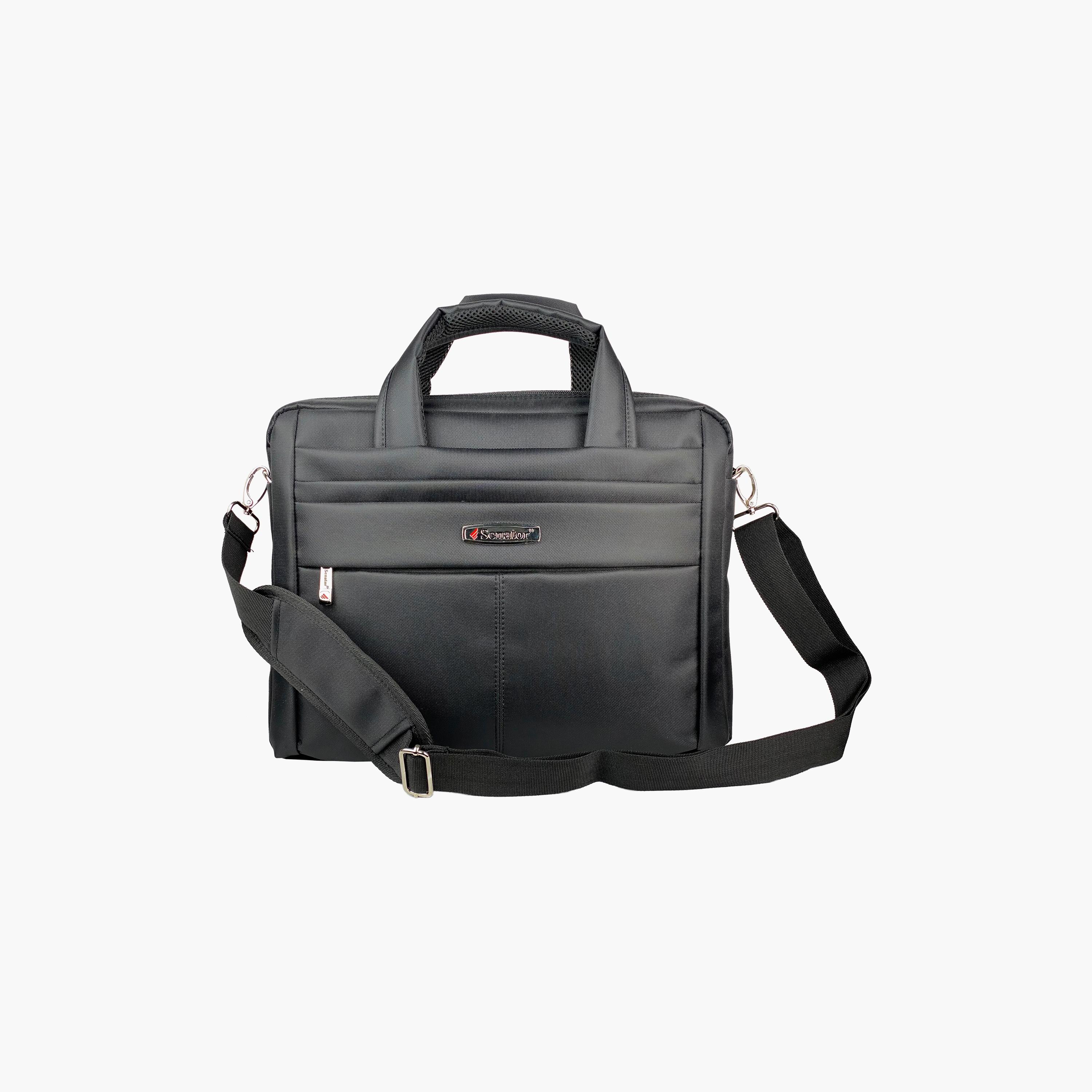 Senator Plain Laptop Bag with Detachable Strap | KH8115-men-bags-image-1