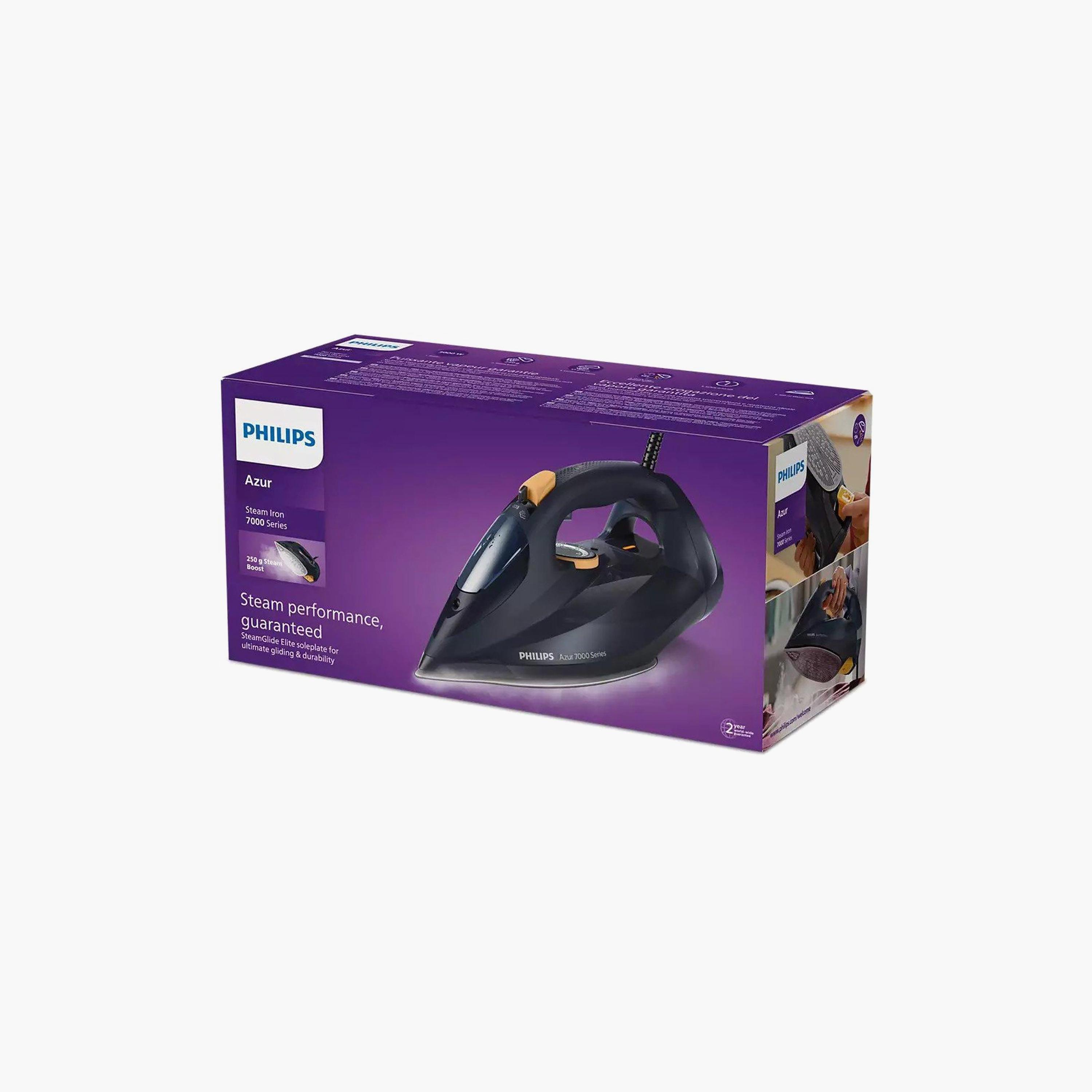 Philips 7000 Series HV Steam Iron Blue-Yellow | DST7060-household-appliances-homeappliances-ironandsteamers-image-3
