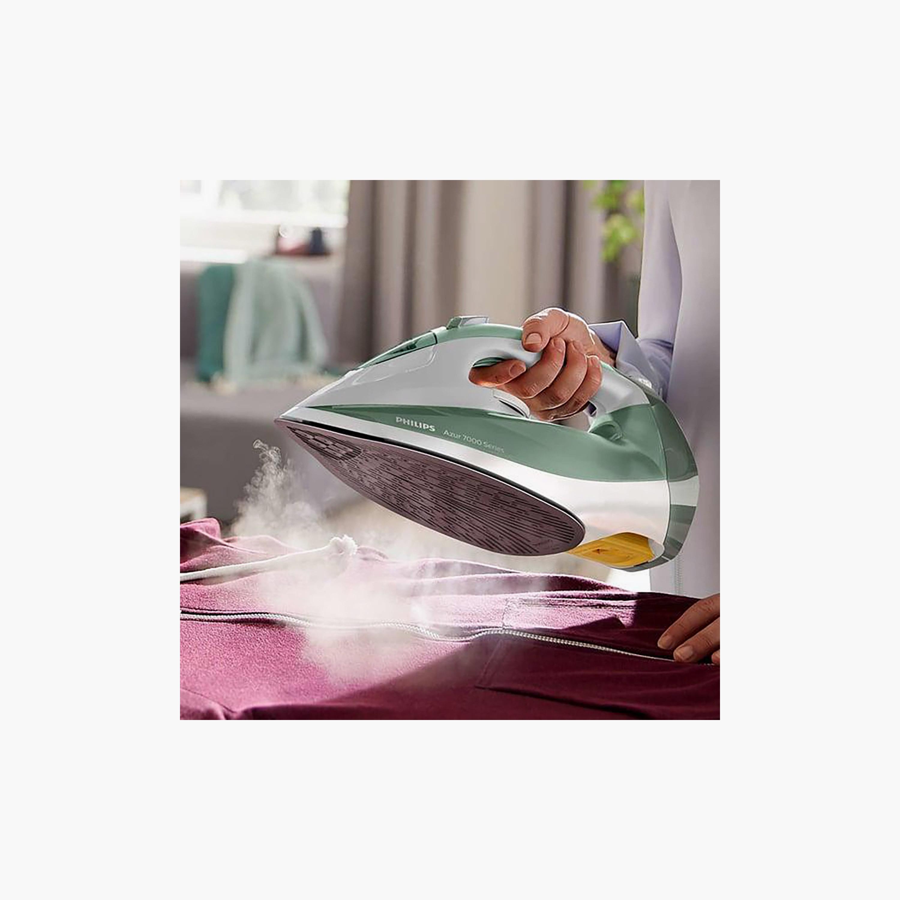 Philips 7000 Series HV Steam Iron Dessert Green-Grey | DST7012-household-appliances-homeappliances-ironandsteamers-image-2