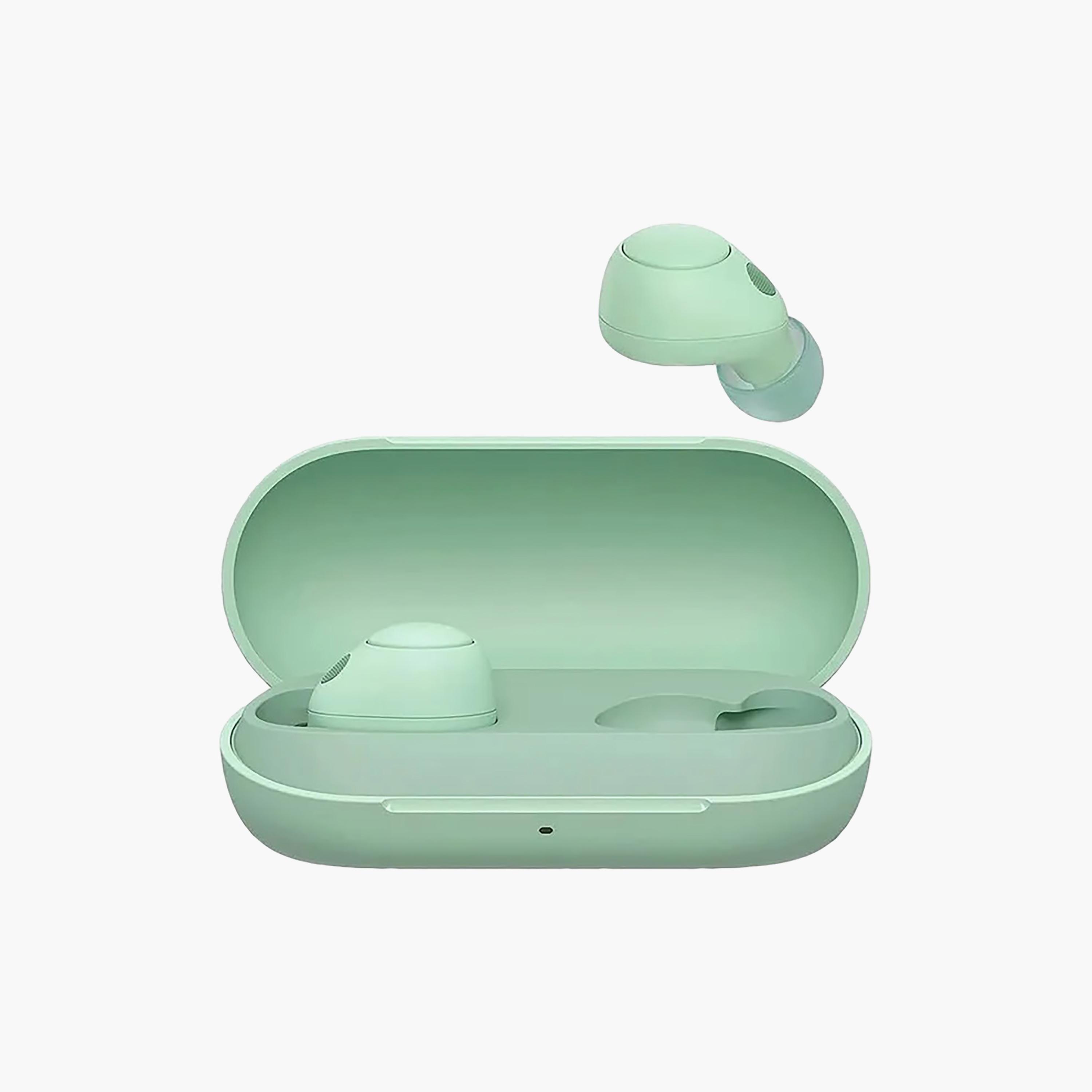 سوني ترو وايرلس مع خاصية إلغاء الضوضاء باللون الأخضر | WFC700N/ز-electronics-headphonesandearphones-image-1