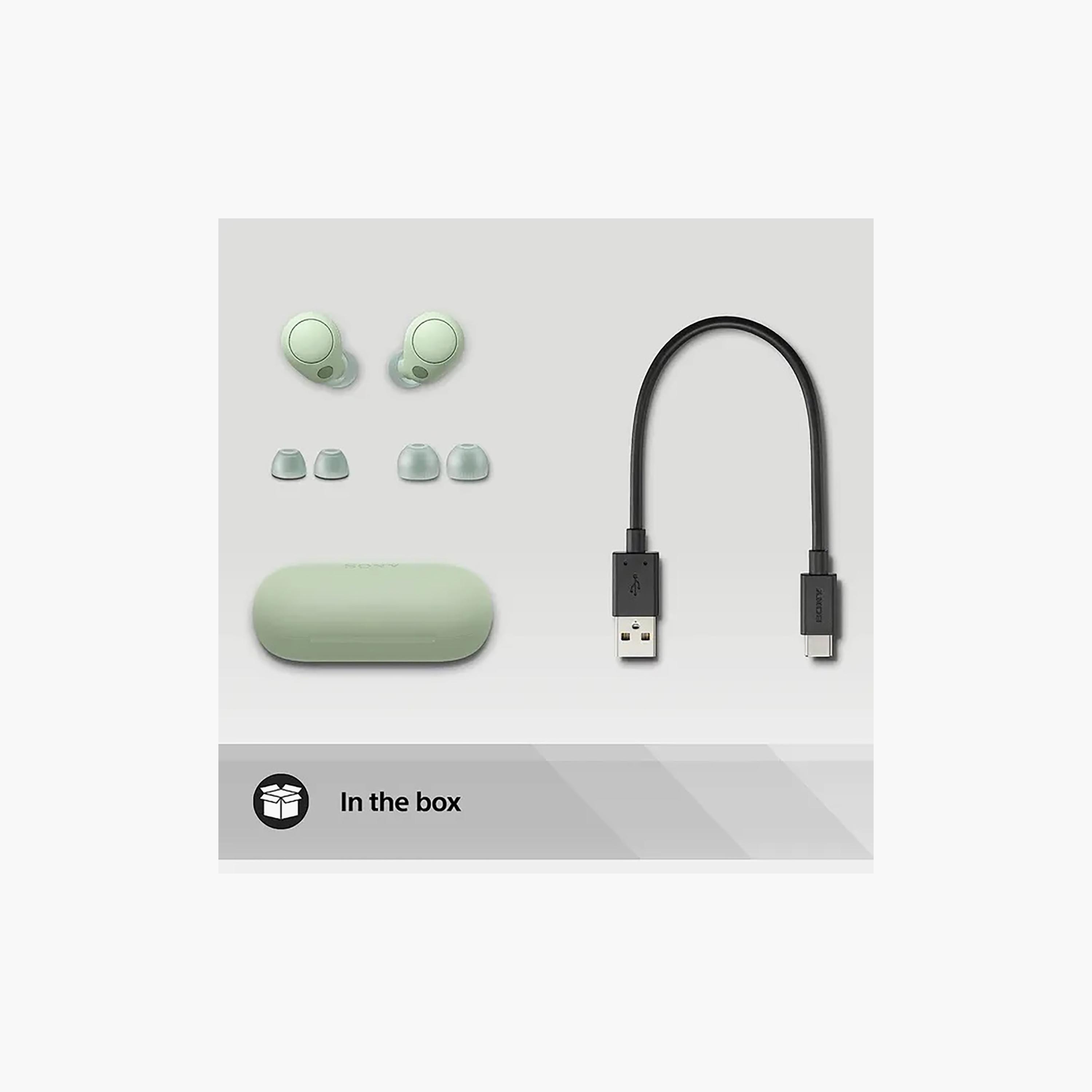 سوني ترو وايرلس مع خاصية إلغاء الضوضاء باللون الأخضر | WFC700N/ز-electronics-headphonesandearphones-image-5