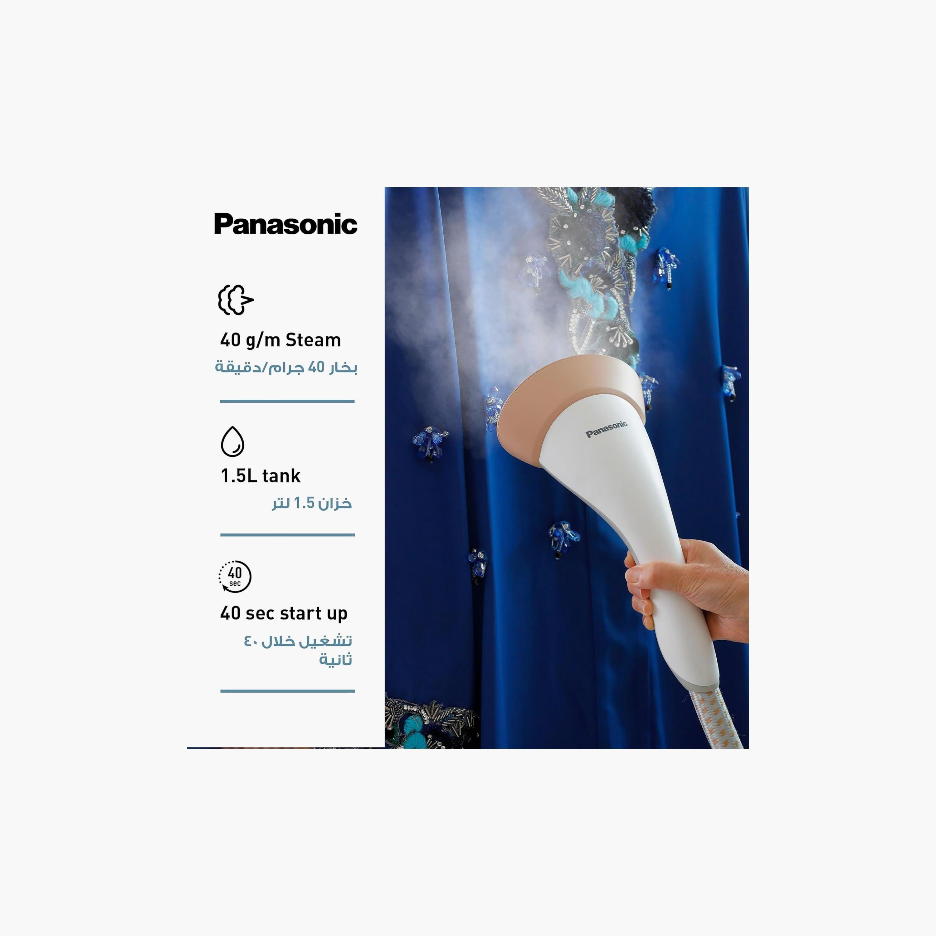 Panasonic 2000W Garment Steamer White | NI-GSG060WTH-household-appliances-homeappliances-ironandsteamers-image-3