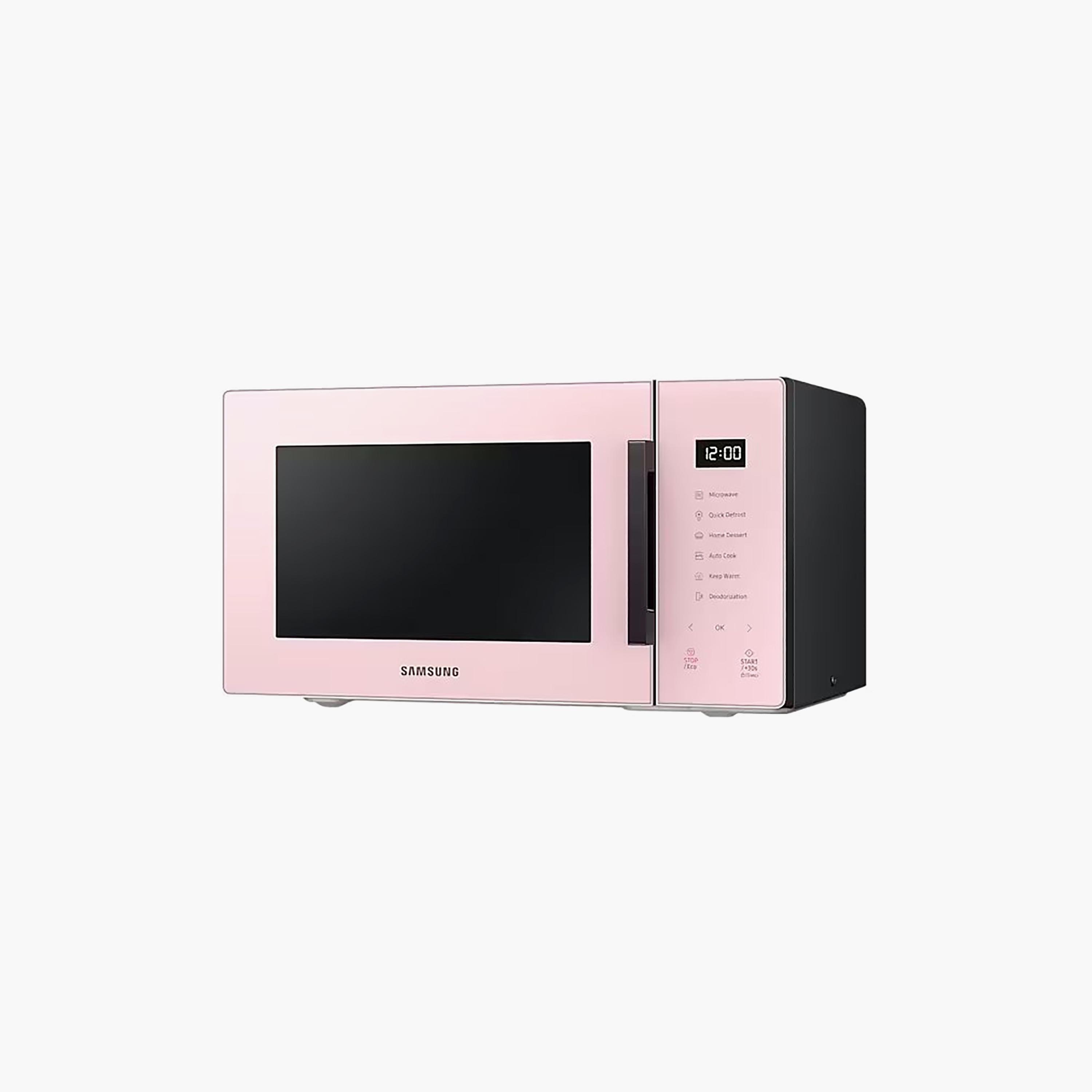 فرن ميكروويف سامسونج بيسبوك 23 لتر سولو 800 واط بلون وردي  |  MS23T5018AP/SG-household-appliances-kitchenappliances-microwavesandovens-image-4