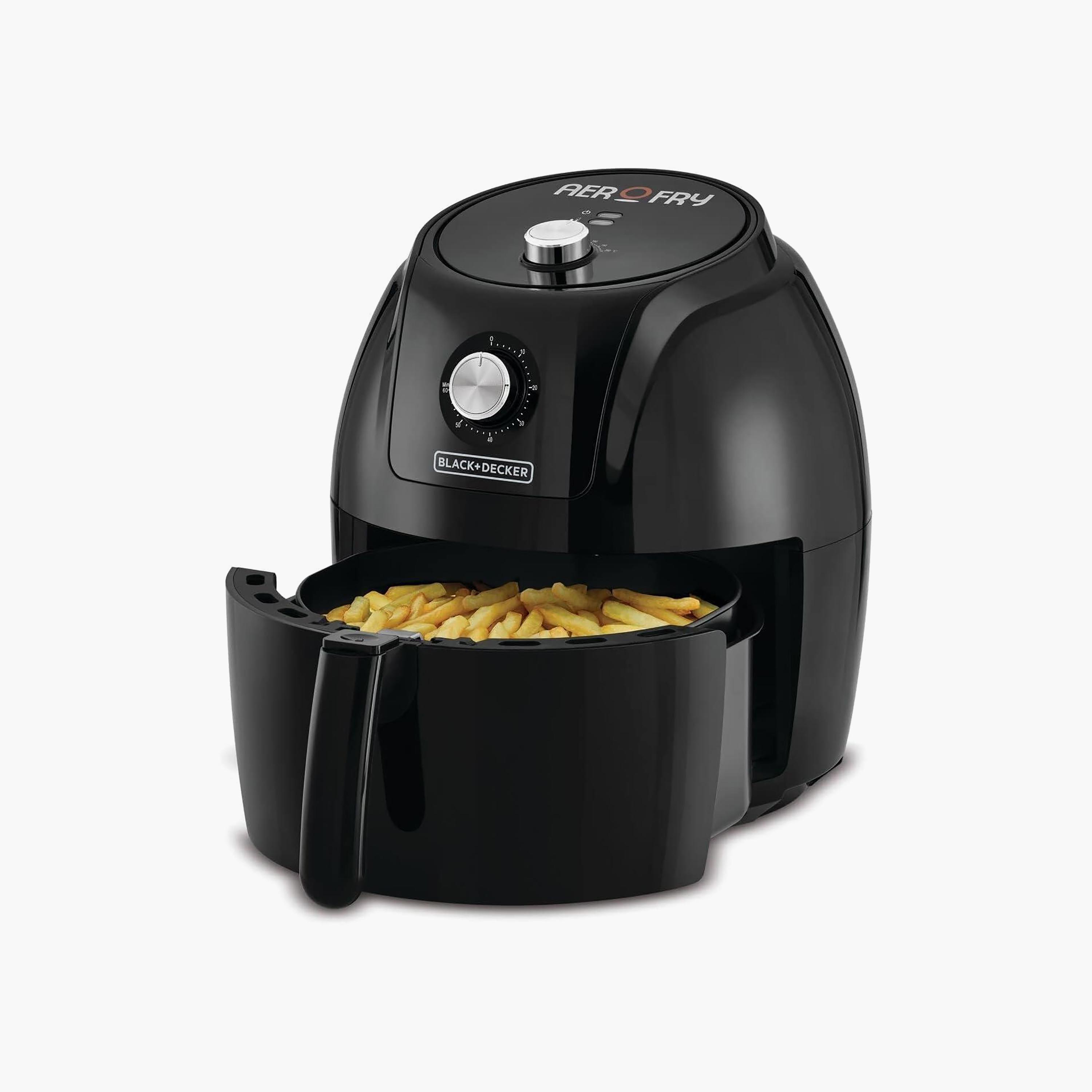 مقلاة هوائية سعة 1.5 كجم وقوة 1800 واط ذات إكس إل من بلاك + ديكر باللون الأسود  |  AF575-B5-household-appliances-kitchenappliances-foodprocessors-image-3