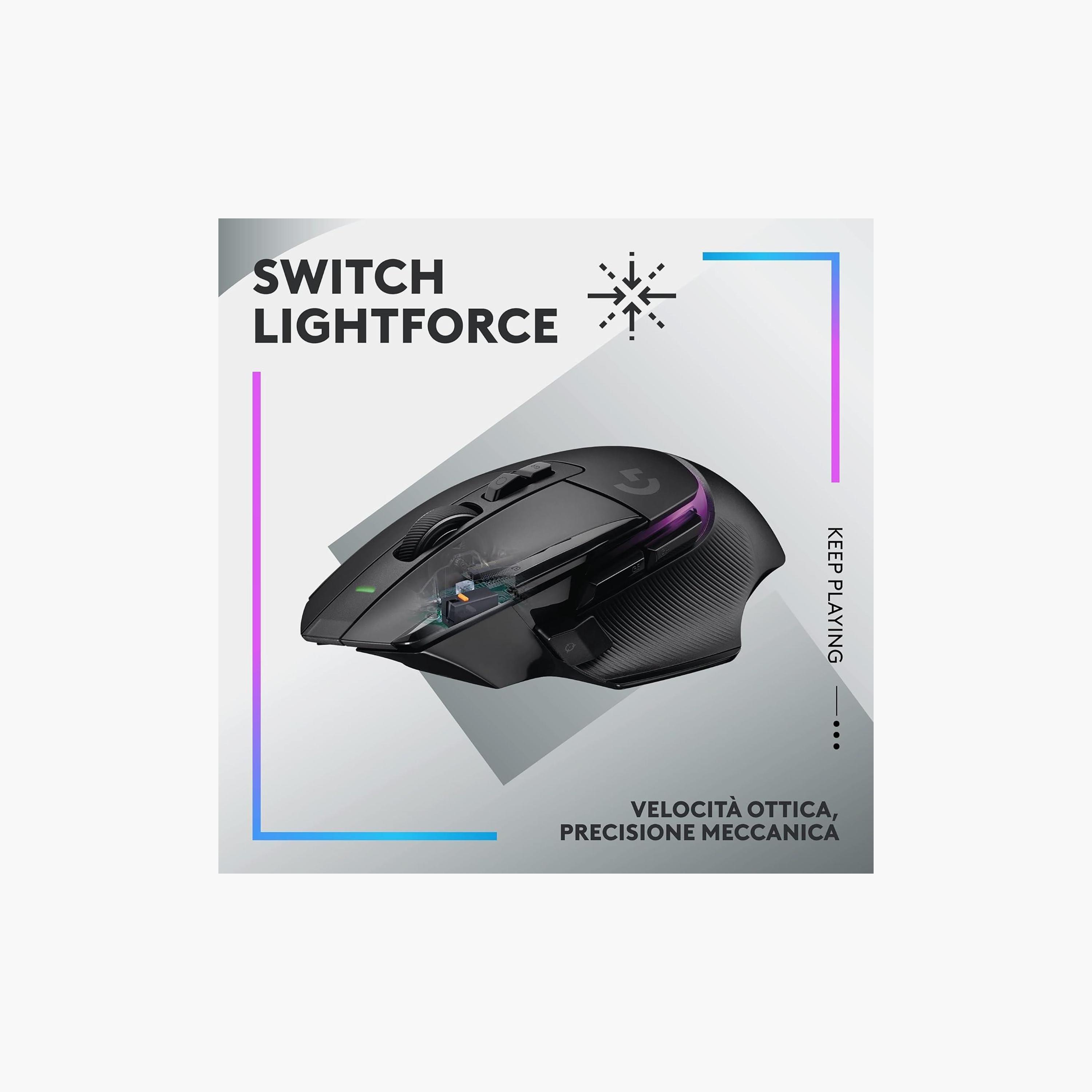 ماوس ألعاب لوجيتك G502 X Plus لايت سبيد اللاسلكي RGB أسود | 910-006163-electronics-gamesandconsoles-image-2