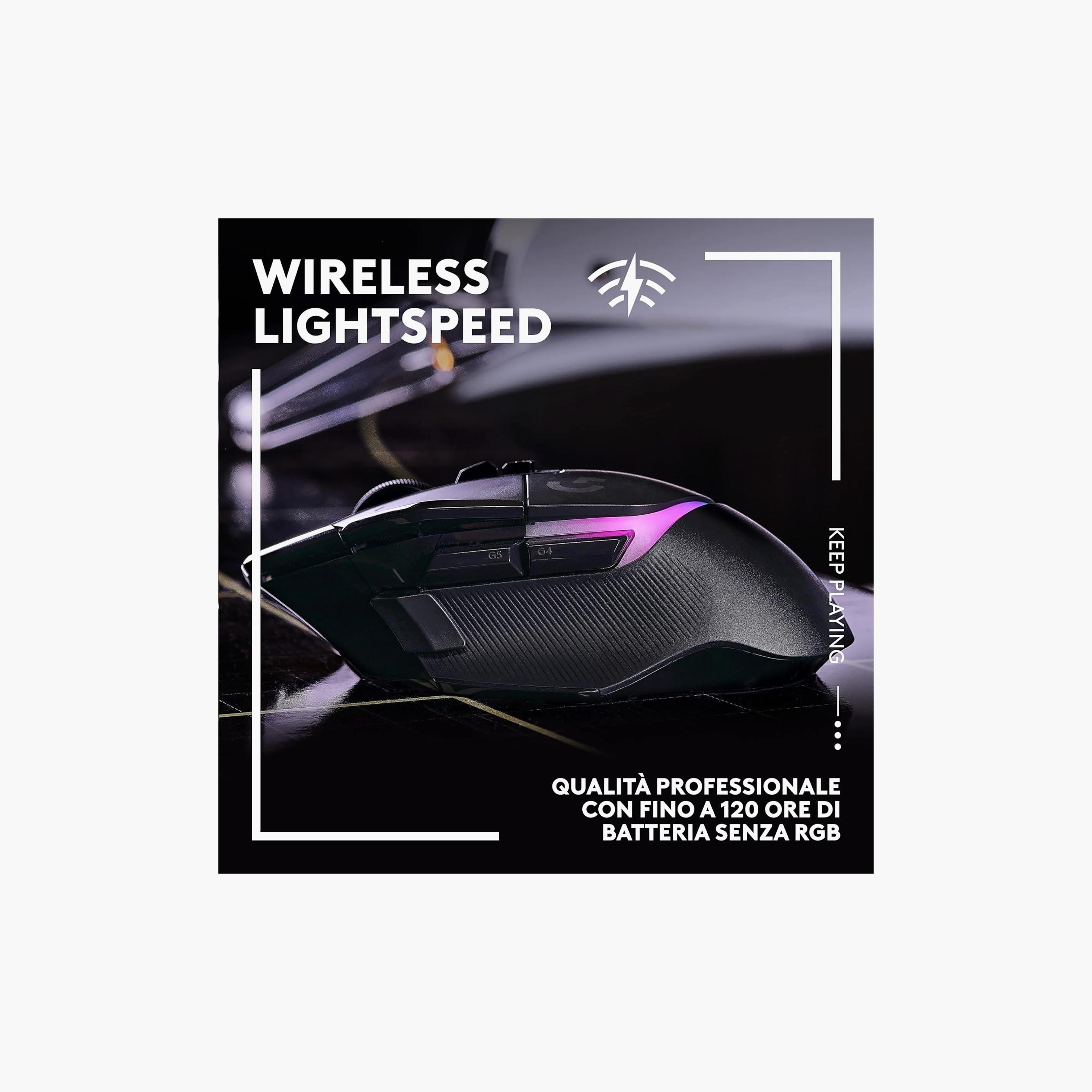 ماوس ألعاب لوجيتك G502 X Plus لايت سبيد اللاسلكي RGB أسود | 910-006163-electronics-gamesandconsoles-image-3