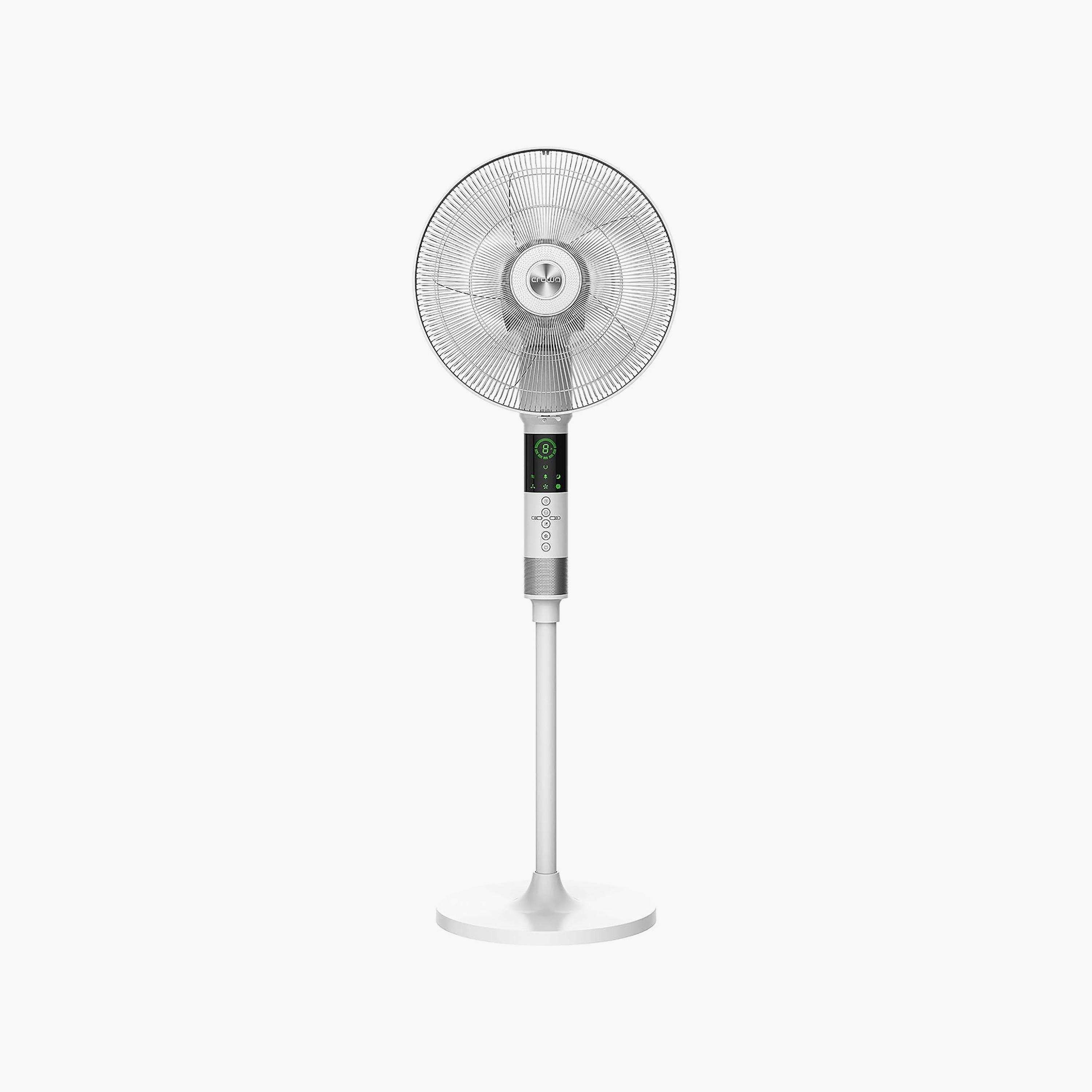 Crownline 16 inch 360 degree Oscillation Stand Fan White | SF-255-household-appliances-homeappliances-fans-image-1