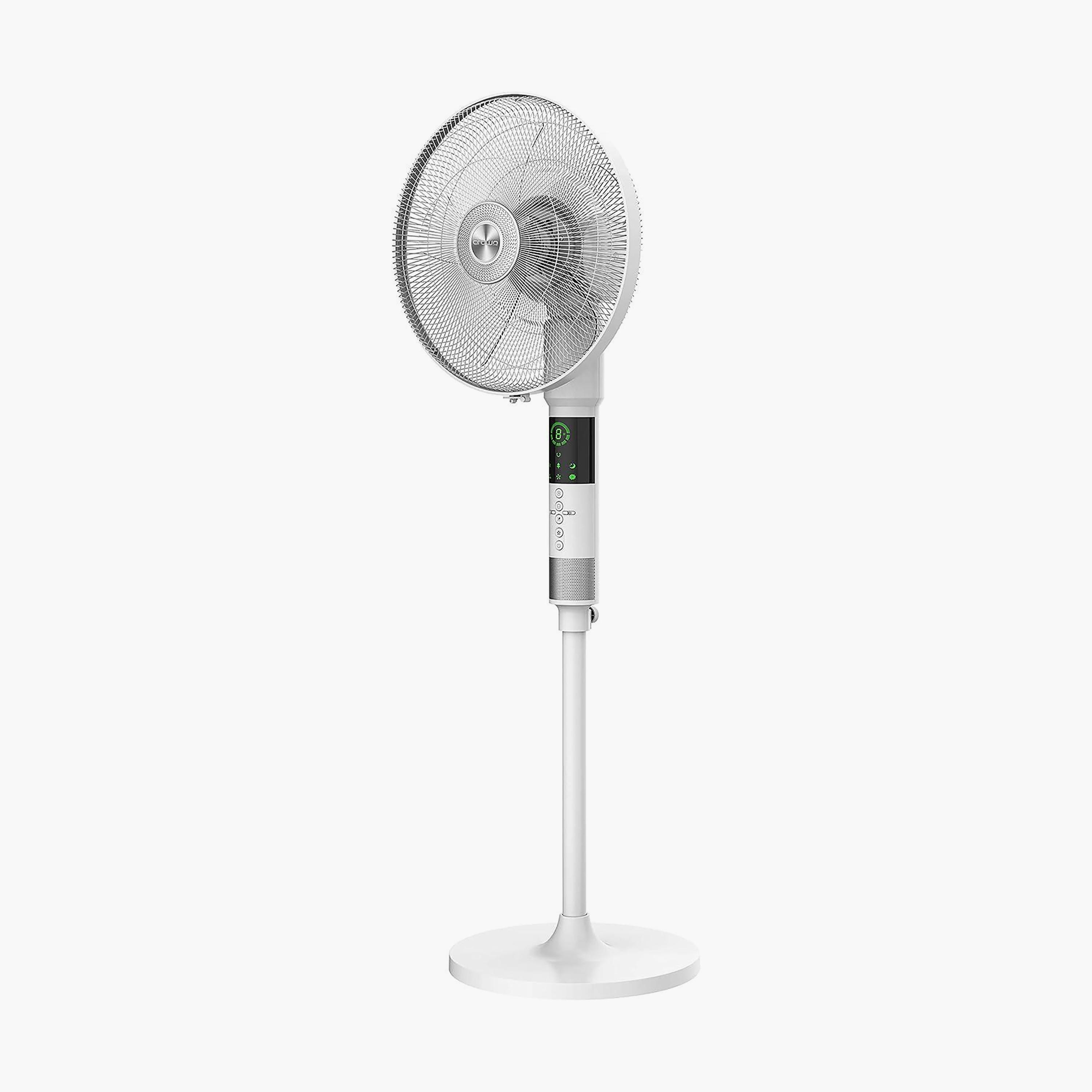 Crownline 16 inch 360 degree Oscillation Stand Fan White | SF-255-household-appliances-homeappliances-fans-image-2