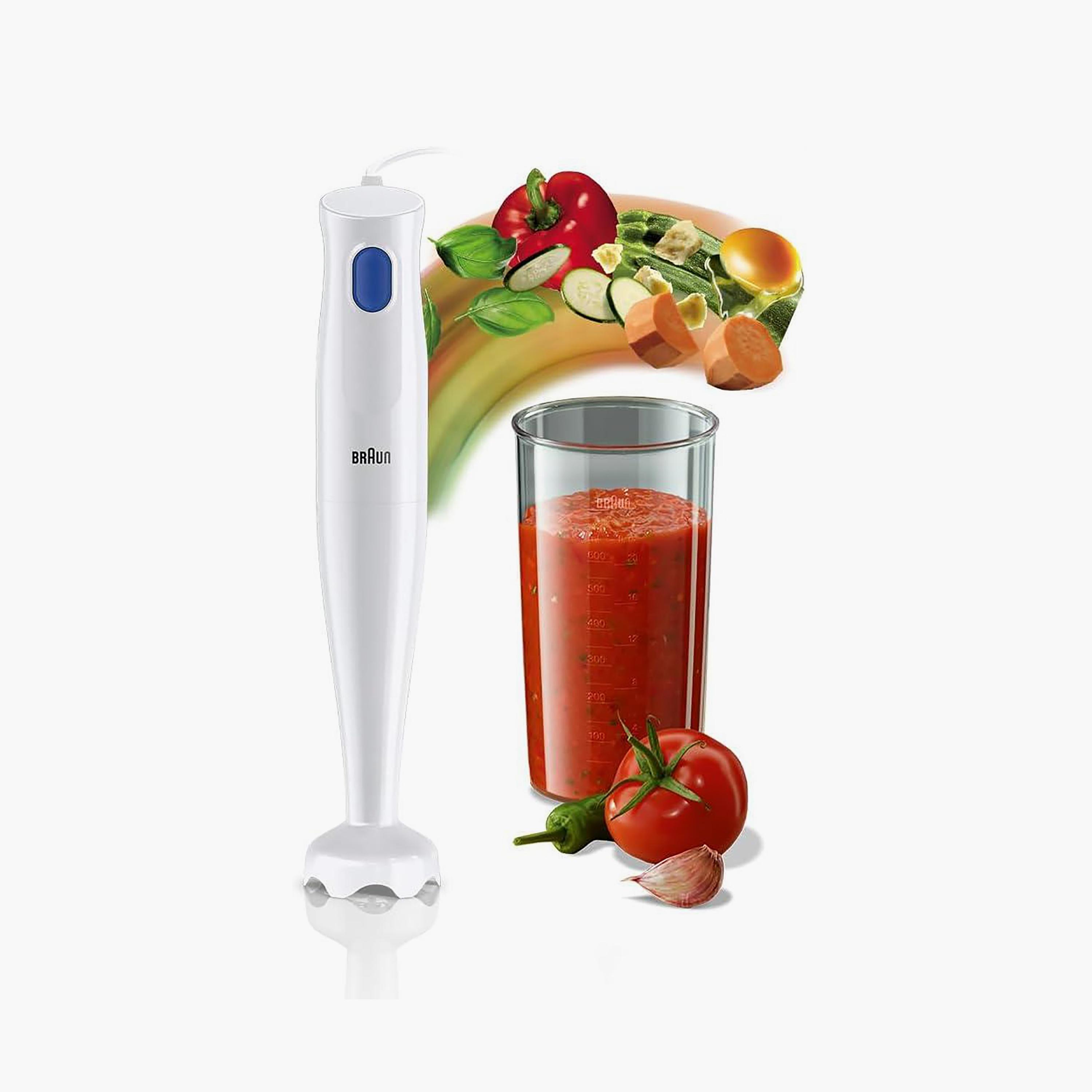 Braun 450W Hand Blender White | MQ 10.001 P-household-appliances-kitchenappliances-blendersmixersandgrinders-image-1
