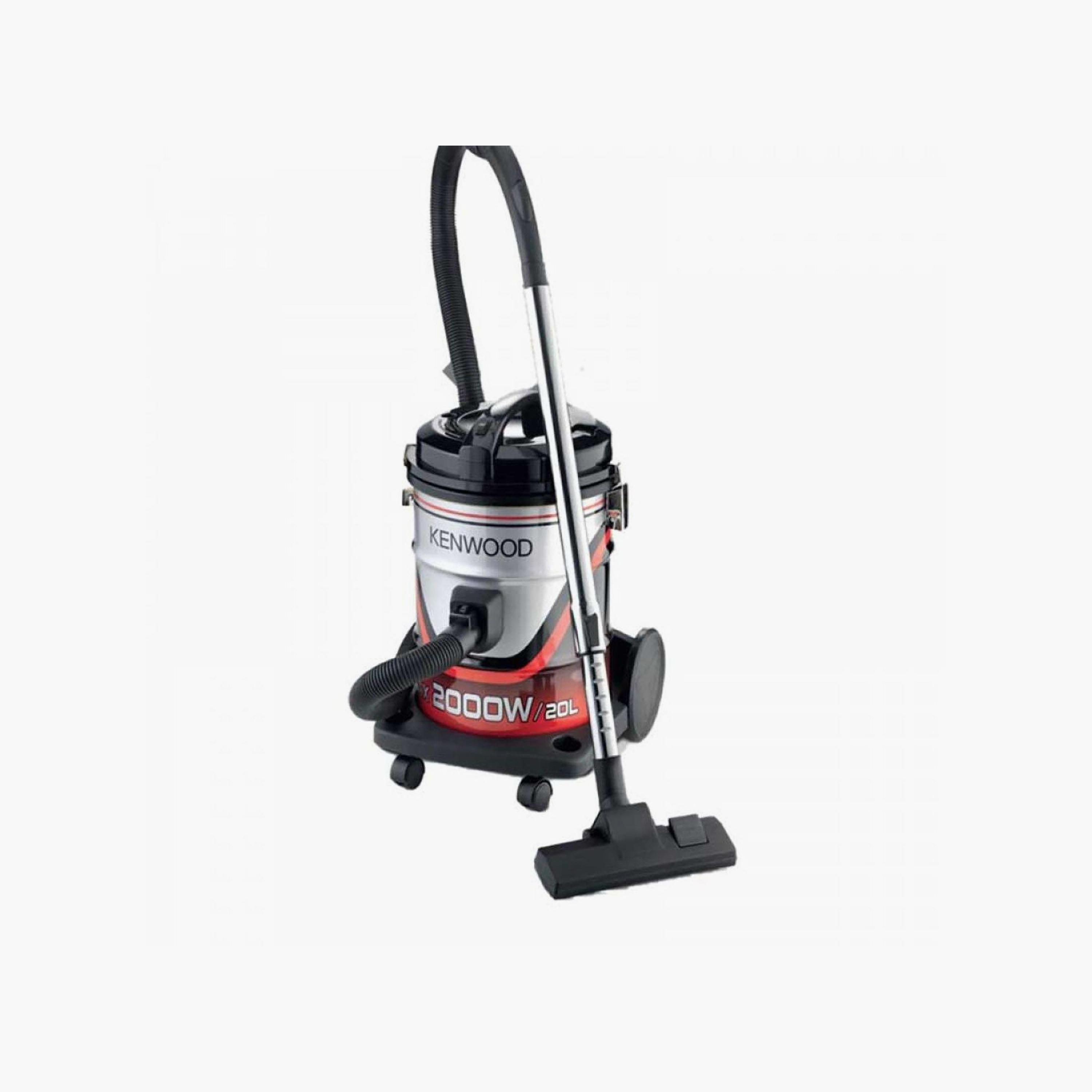 Kenwood 2000W Drum Vacuum Cleaner 20Ltr Black-Red-Silver | VDM40.000BR-household-appliances-homeappliances-vacuumcleaners-image-2