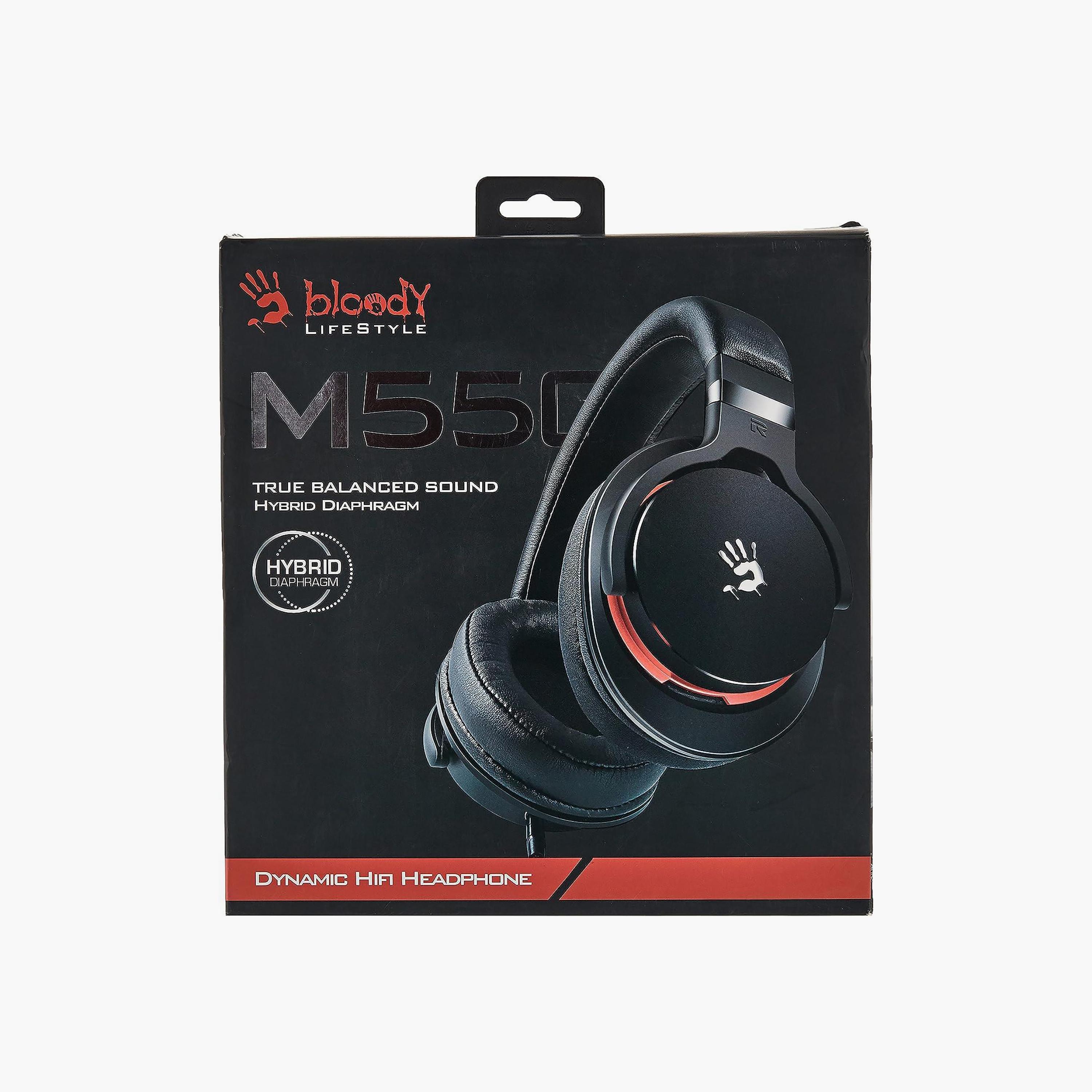 Bloody Dynamic Hifi Headphone Black and Red | M550-BK-RD-electronics-headphonesandearphones-image-4