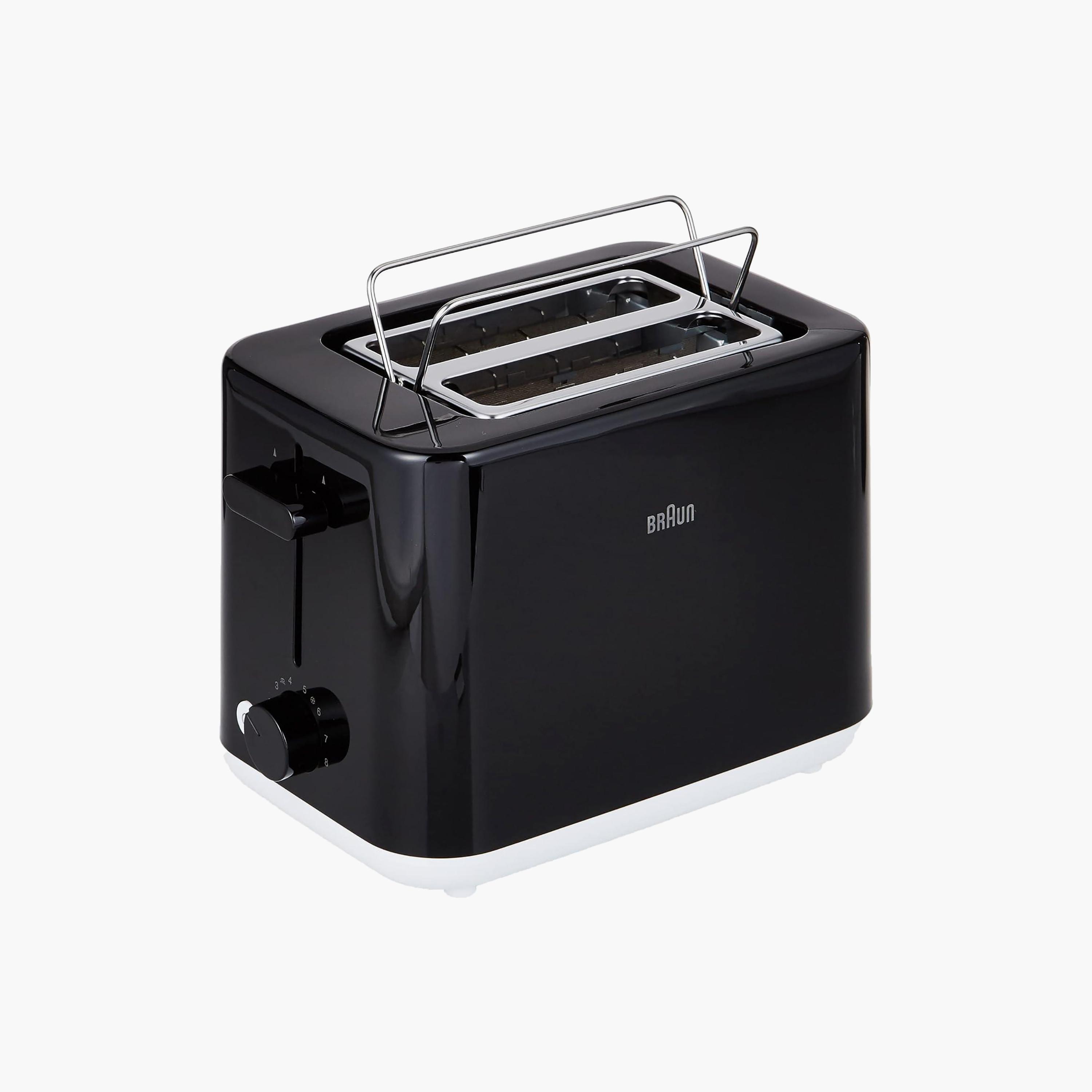Braun 900 Watt Toaster 2 Slots Black | HT 1010 BK-household-appliances-kitchenappliances-toasters-image-1