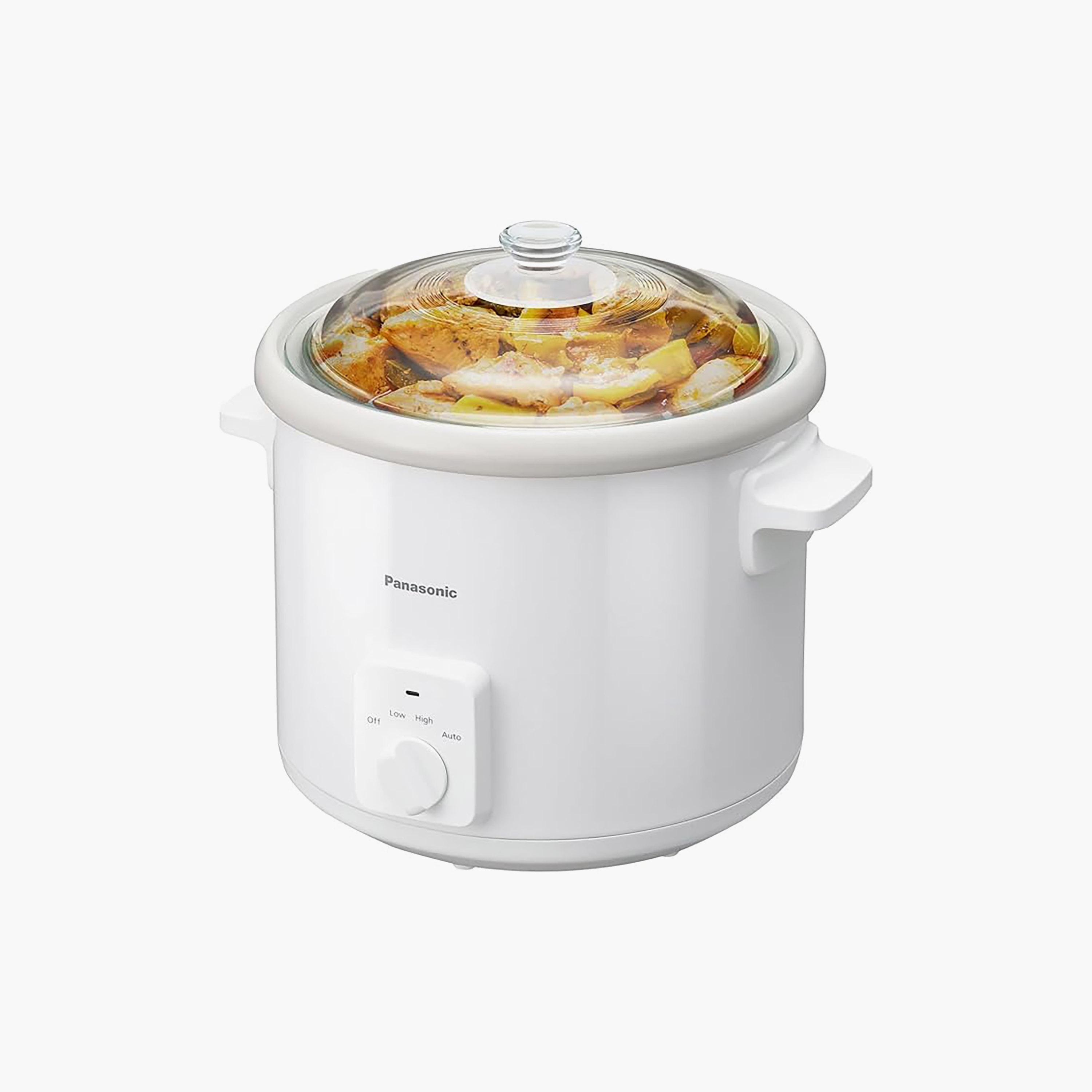 طباخ باناسونيك البطيء بسعة 5 لتر باللونين البيج والأبيض  |  NF-N51AWTZ-household-kitchen-cookware-cookwareandsets-image-1