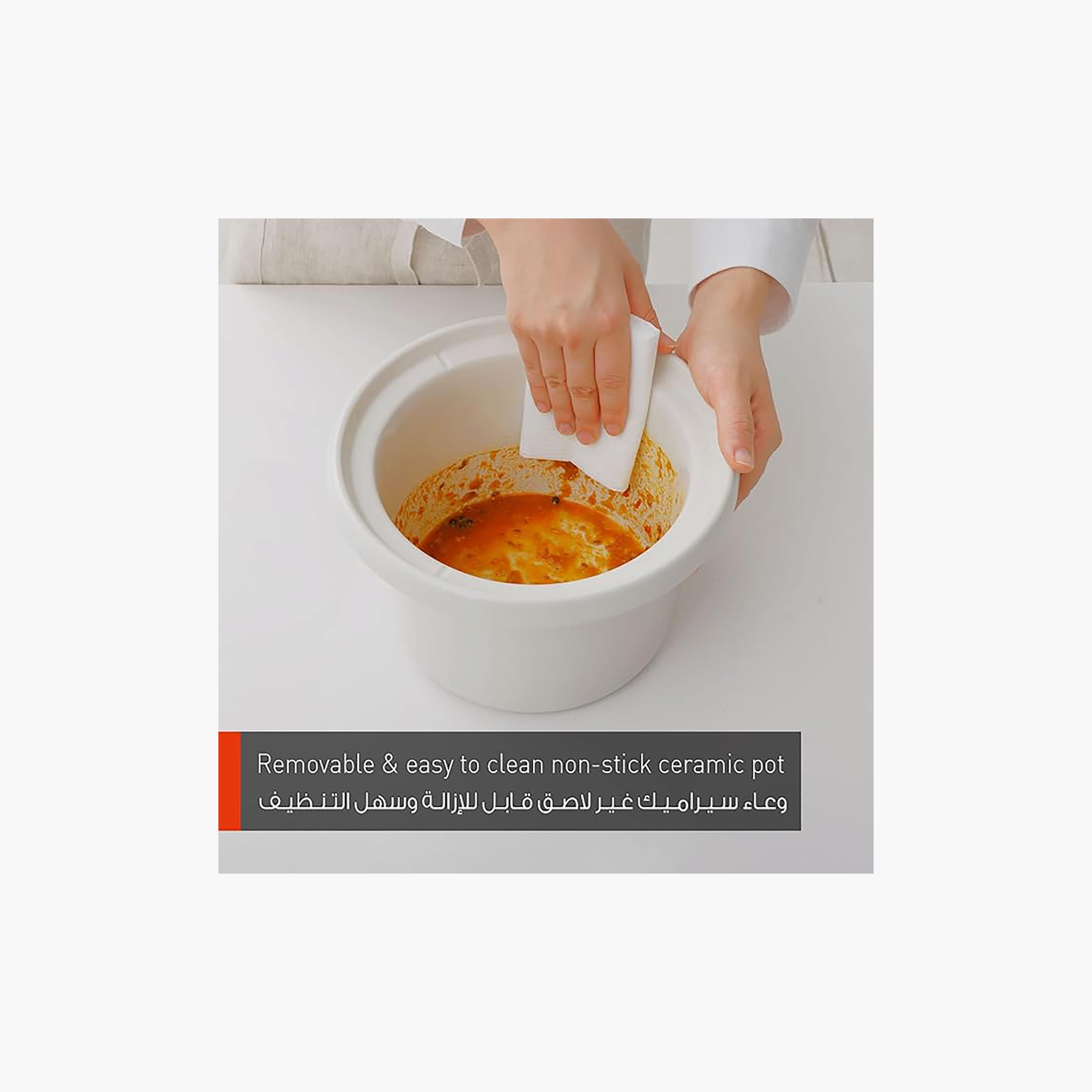 طباخ باناسونيك البطيء بسعة 5 لتر باللونين البيج والأبيض  |  NF-N51AWTZ-household-kitchen-cookware-cookwareandsets-image-3