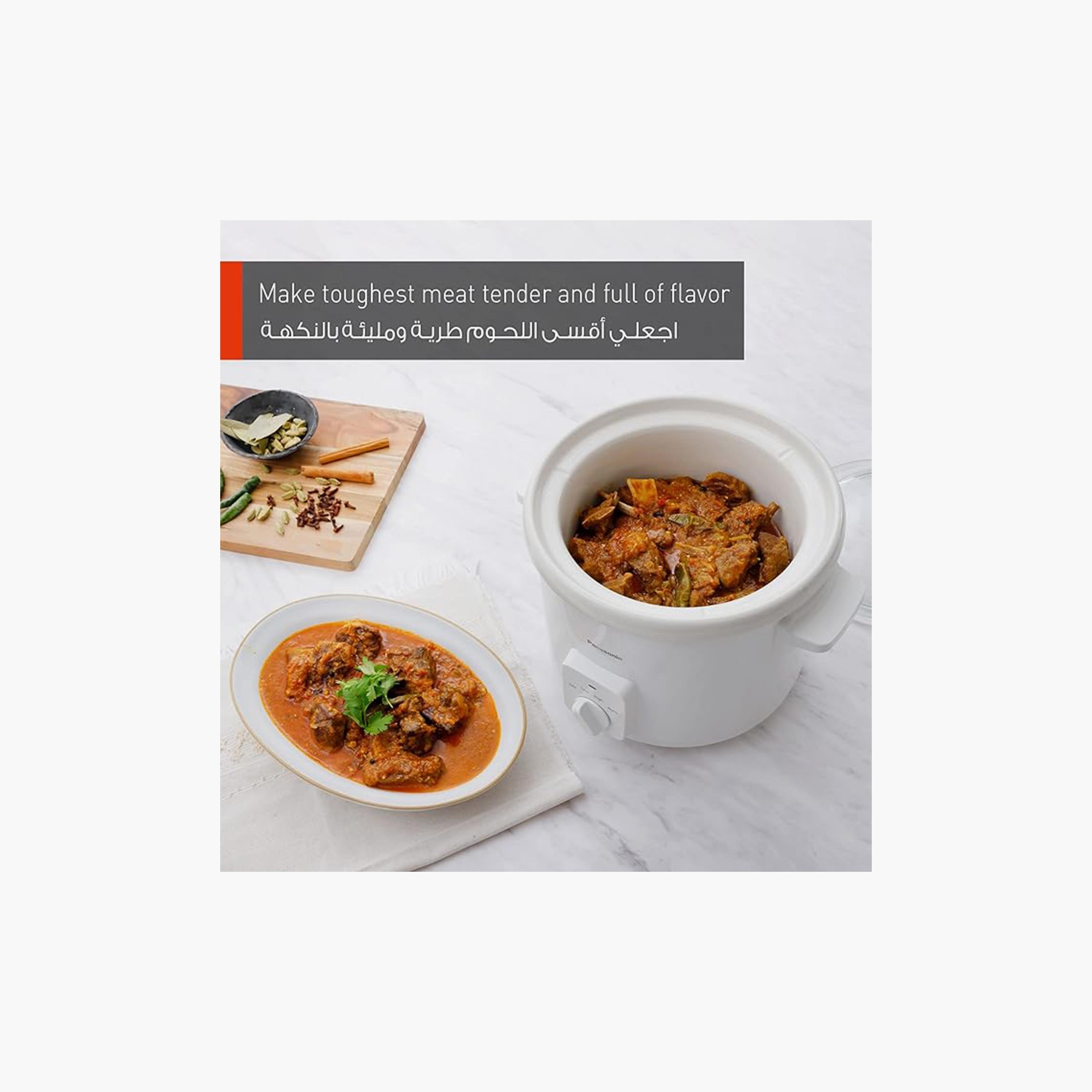 طباخ باناسونيك البطيء بسعة 5 لتر باللونين البيج والأبيض  |  NF-N51AWTZ-household-kitchen-cookware-cookwareandsets-image-4
