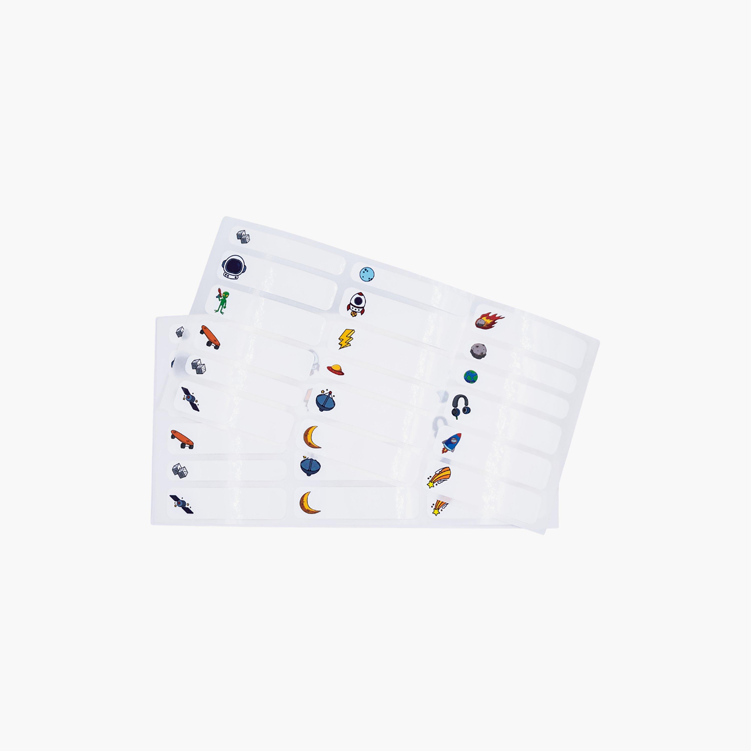 Tiny Wheels 36-Piece Self Laminating Stick On Name Labels-school-stationery-accessories-image-2