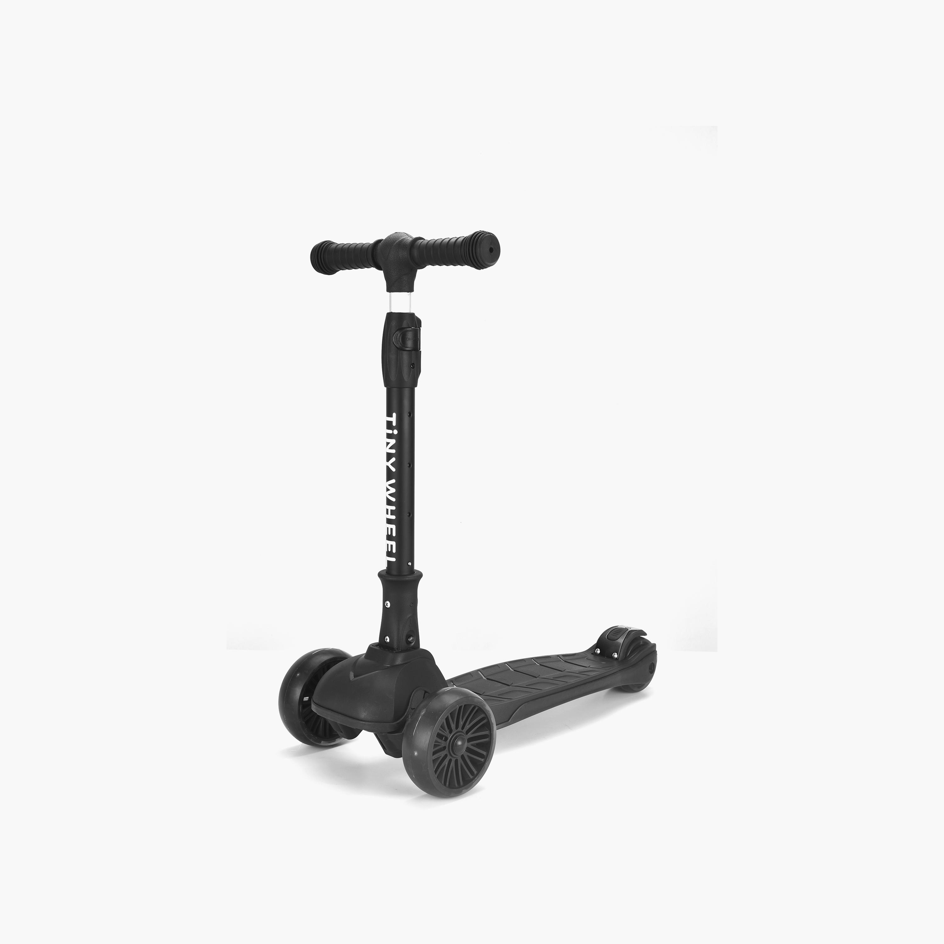 Tiny Wheels 3 Wheel Foldable Scooter, Black-toys-outdoor-scooters-image-1