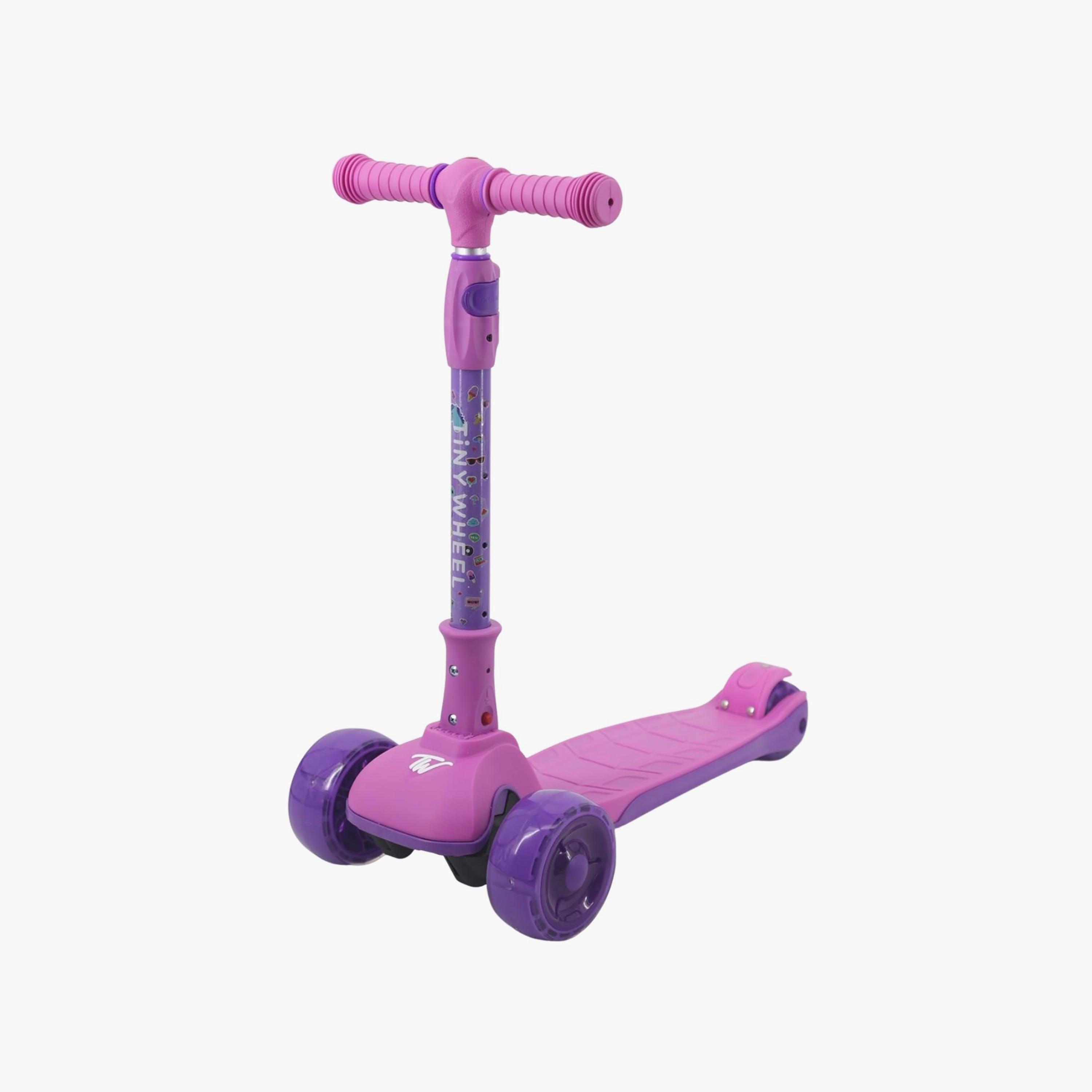 Tiny Wheels 3 Wheel Scooter Friends, Unicorn, Purple-toys-outdoor-scooters-image-3